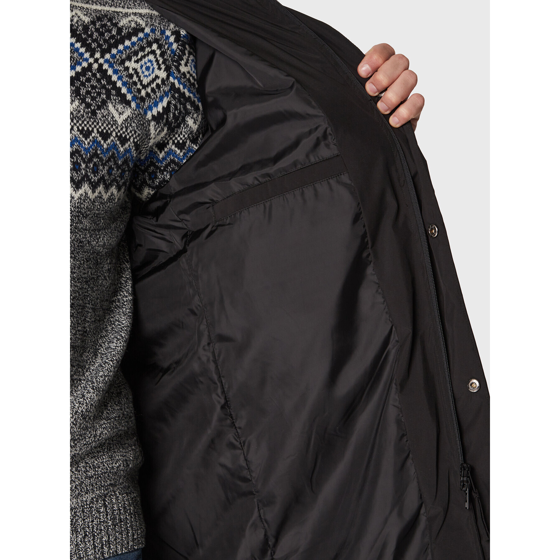 Redefined Rebel Пухено яке Blake 225012 Черен Regular Fit - Pepit.bg