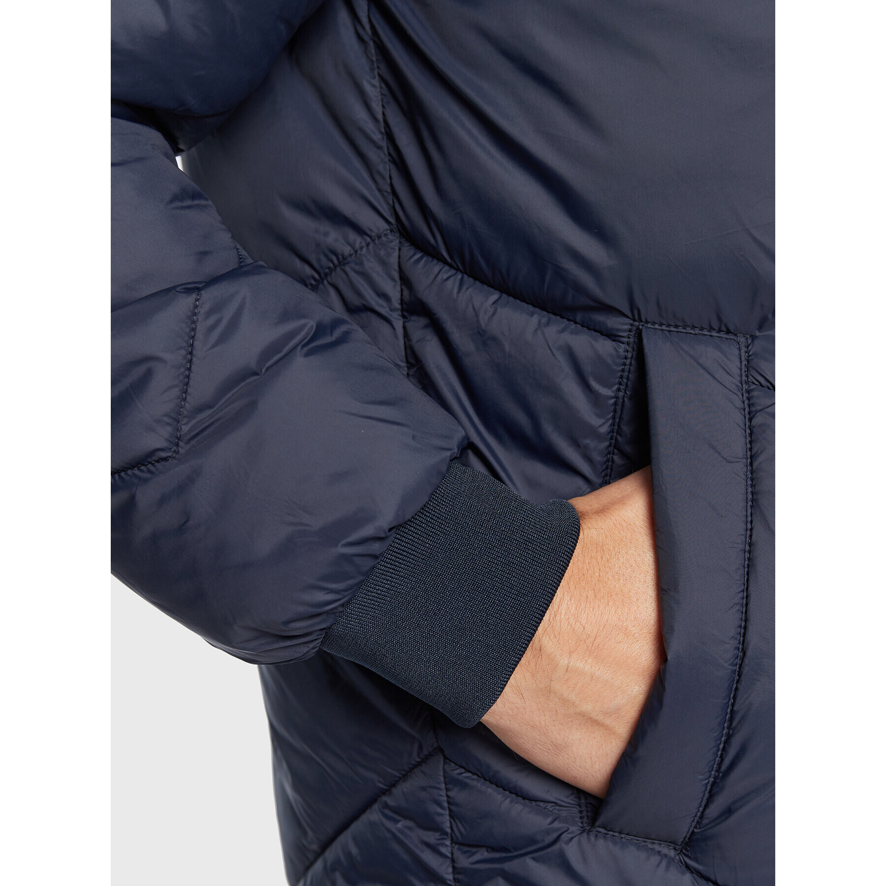 Redefined Rebel Пухено яке Chicago 215096 Тъмносин Regular Fit - Pepit.bg