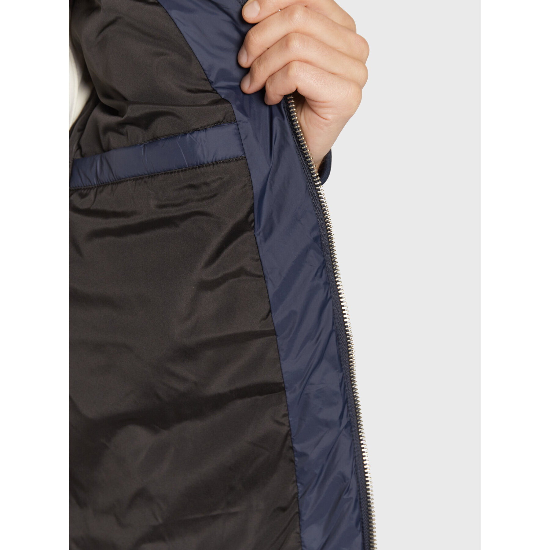 Redefined Rebel Пухено яке Chicago 215096 Тъмносин Regular Fit - Pepit.bg