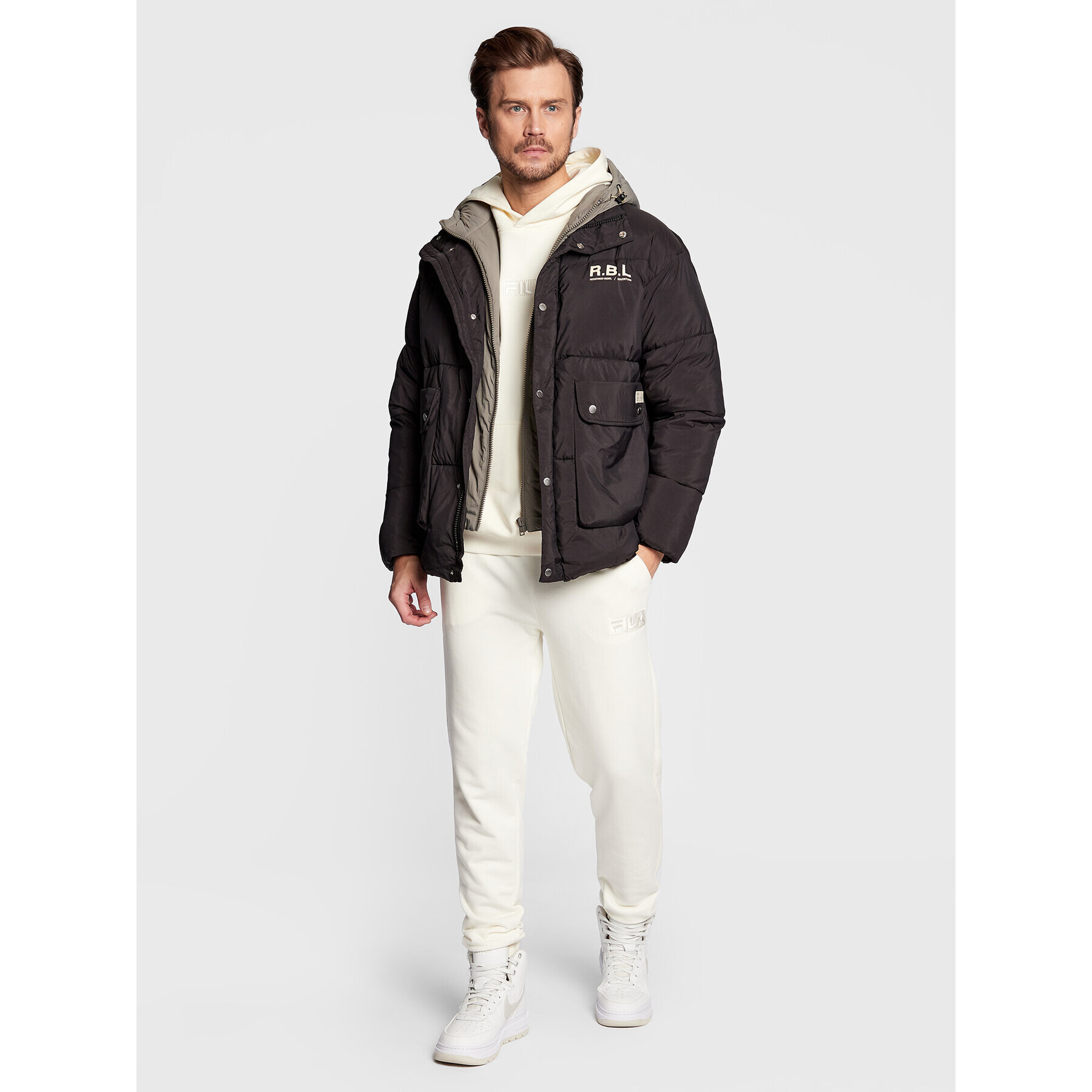 Redefined Rebel Пухено яке Eileen 225005 Черен Regular Fit - Pepit.bg