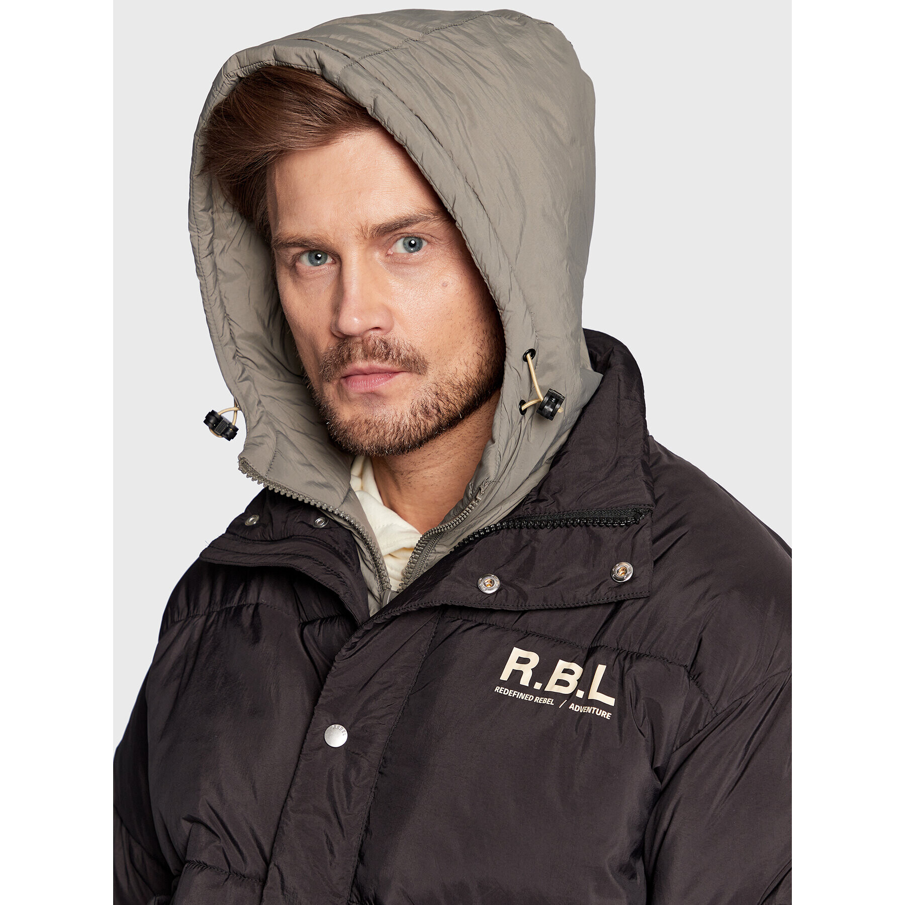 Redefined Rebel Пухено яке Eileen 225005 Черен Regular Fit - Pepit.bg