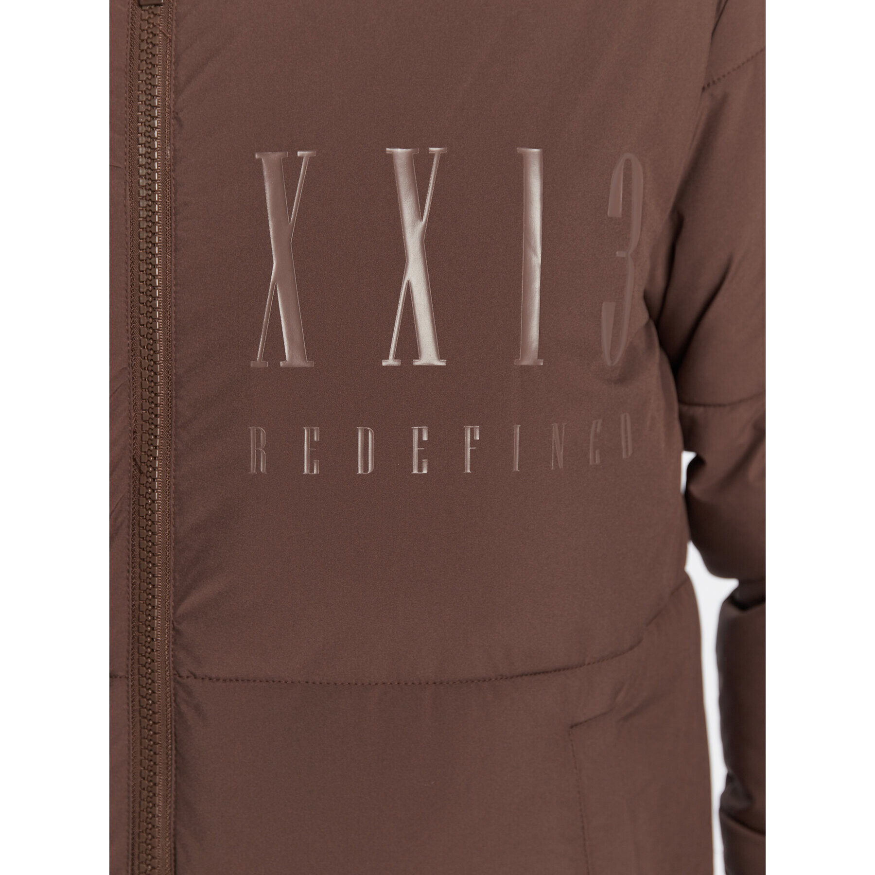 Redefined Rebel Пухено яке Phoenix 215108 Кафяв Regular Fit - Pepit.bg