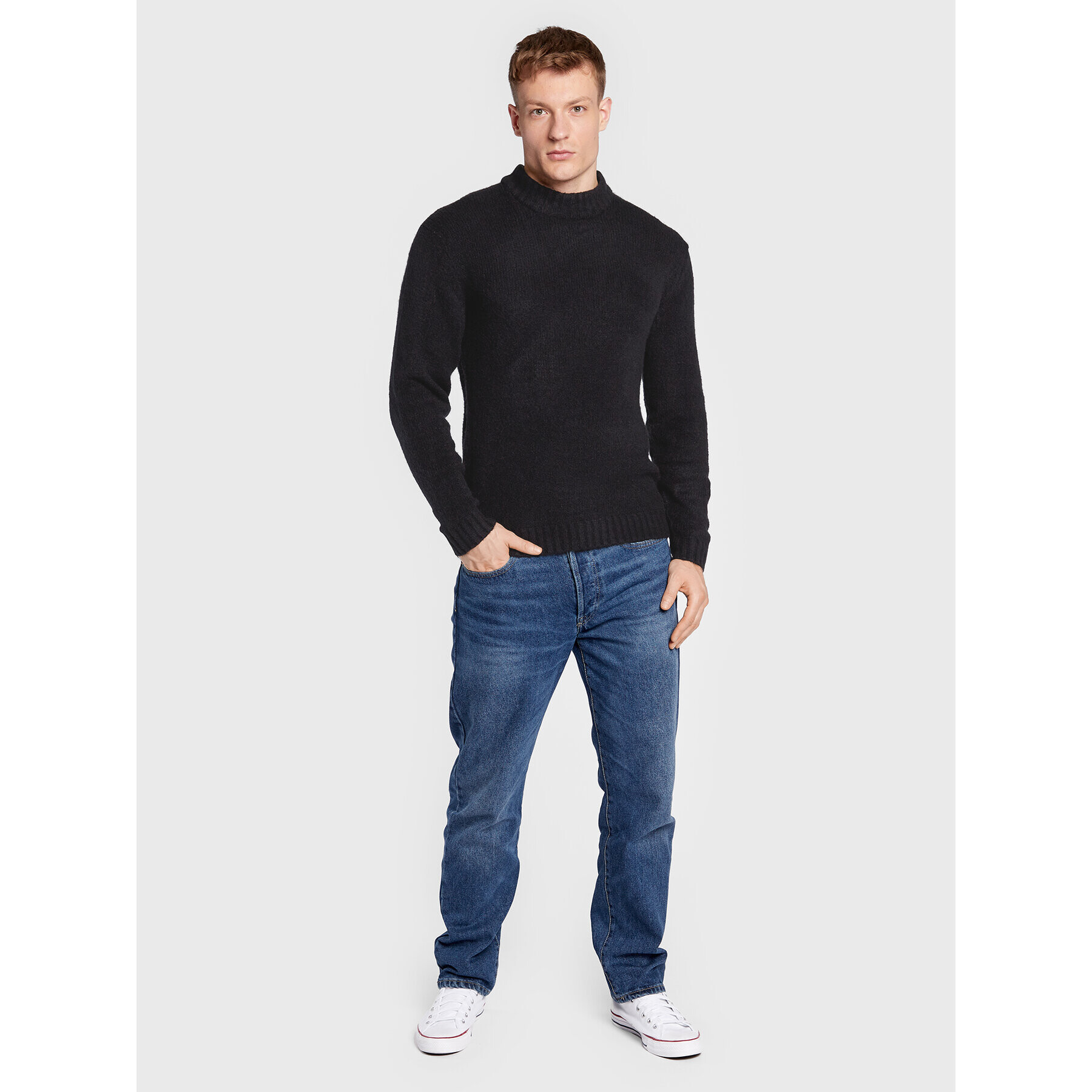 Redefined Rebel Пуловер Dustin 212057 Черен Regular Fit - Pepit.bg