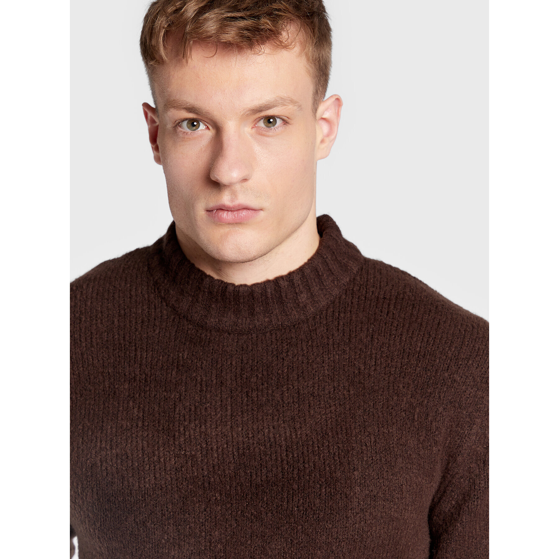 Redefined Rebel Пуловер Dustin 212057 Кафяв Regular Fit - Pepit.bg