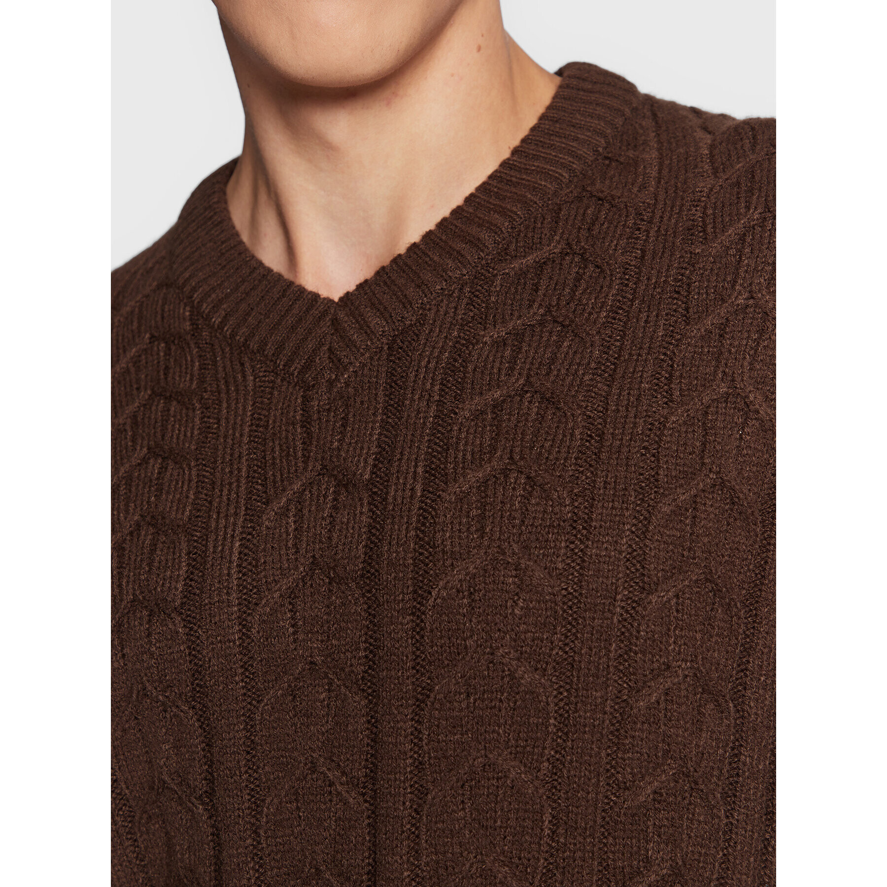 Redefined Rebel Пуловер Paul 212092 Кафяв Regular Fit - Pepit.bg