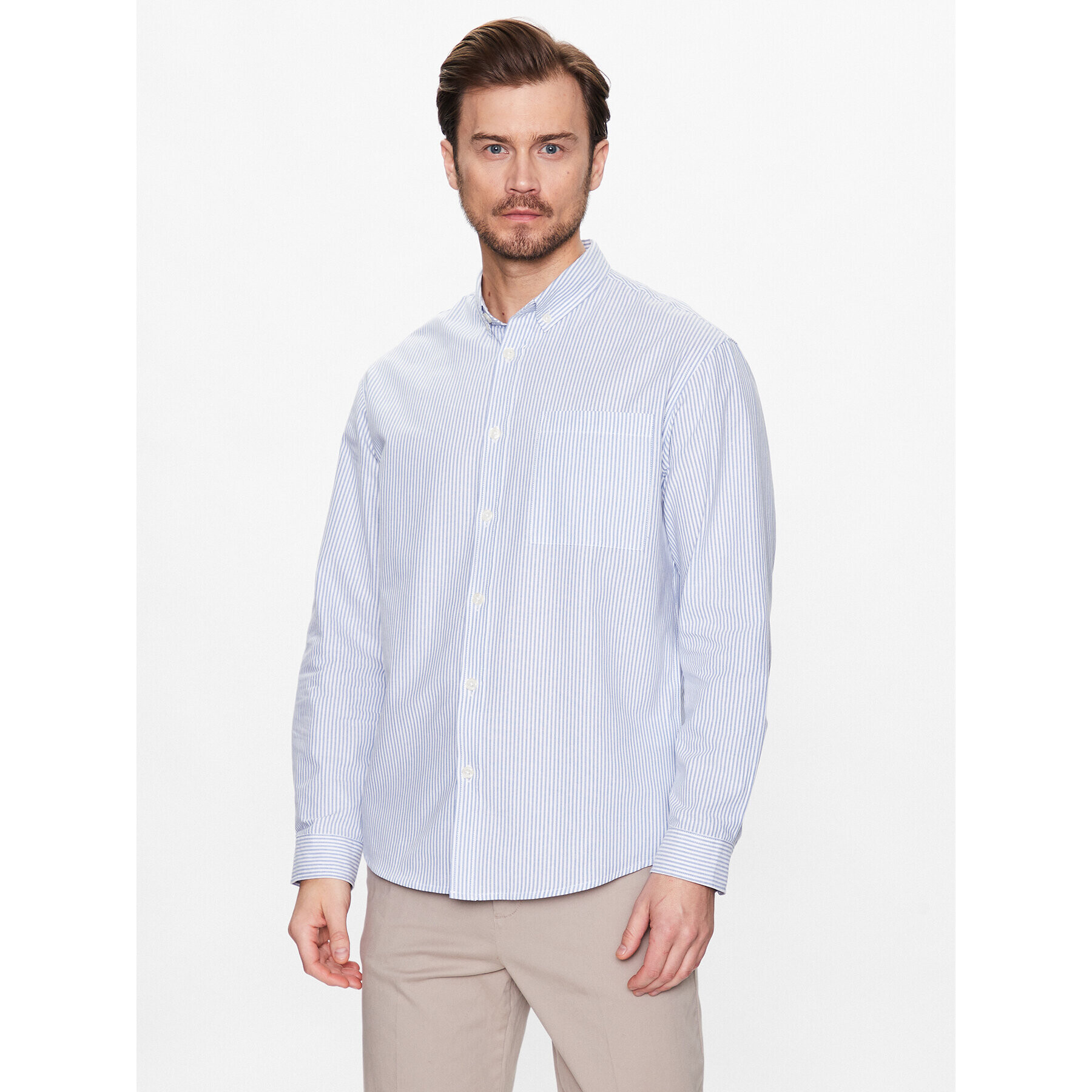 Redefined Rebel Риза Oxford PCV224065 Син Classic Fit - Pepit.bg