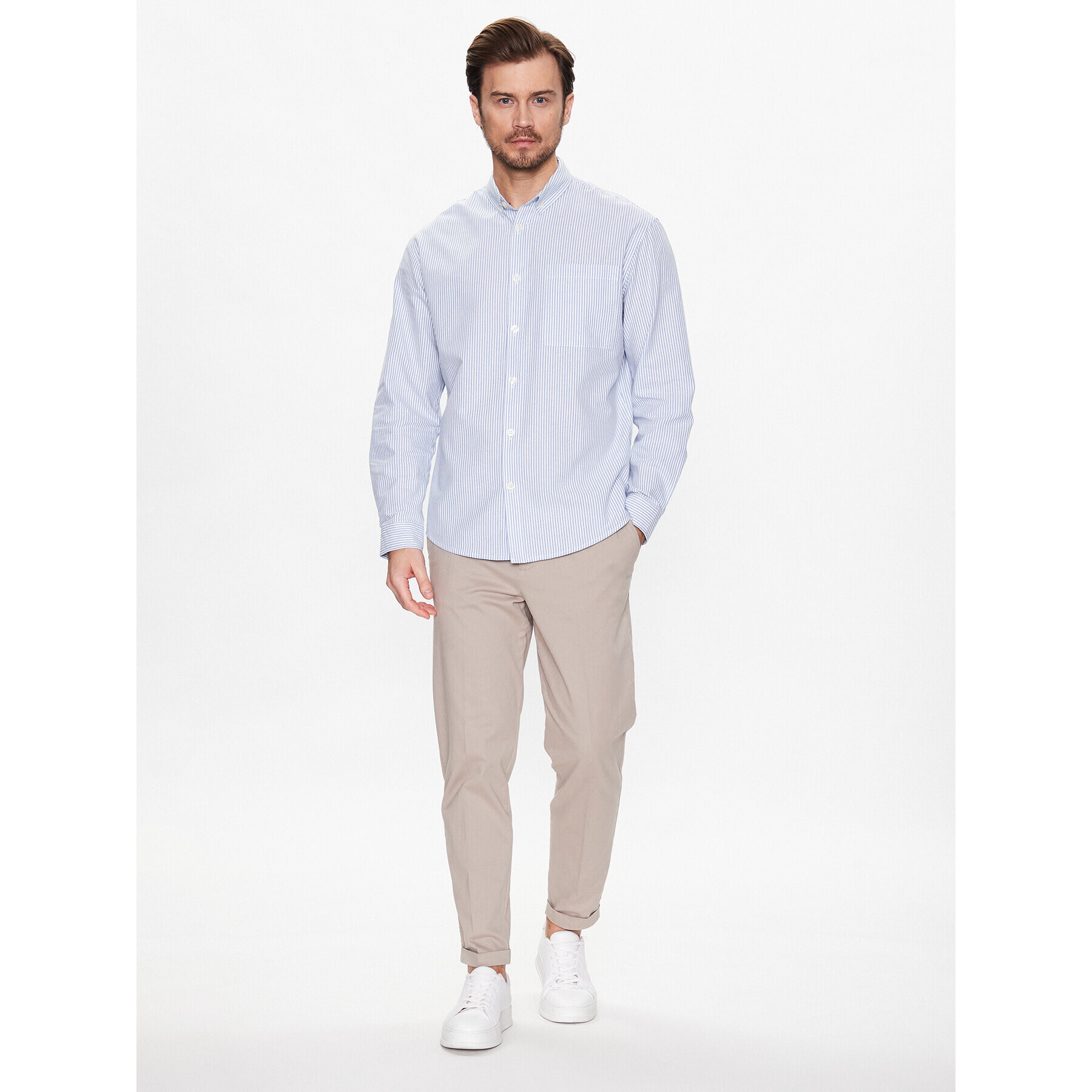 Redefined Rebel Риза Oxford PCV224065 Син Classic Fit - Pepit.bg
