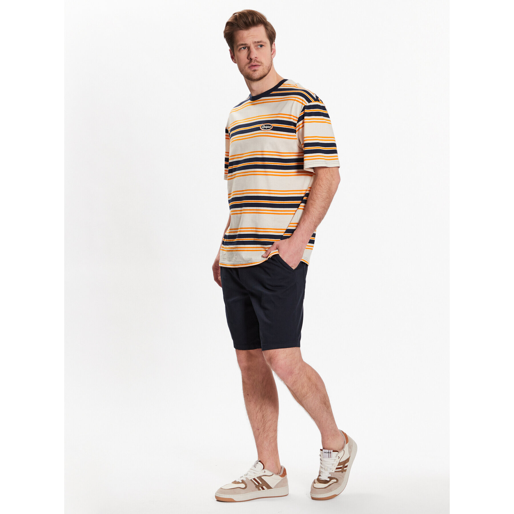 Redefined Rebel Спортни шорти Marcus 226051 Тъмносин Regular Fit - Pepit.bg