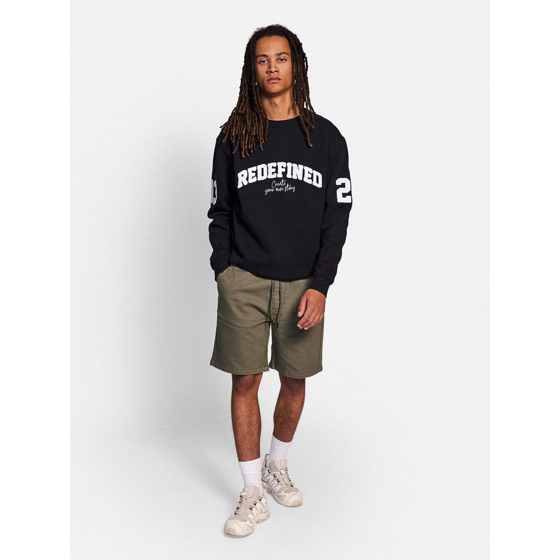 Redefined Rebel Спортни шорти Marcus 226051 Зелен Regular Fit - Pepit.bg