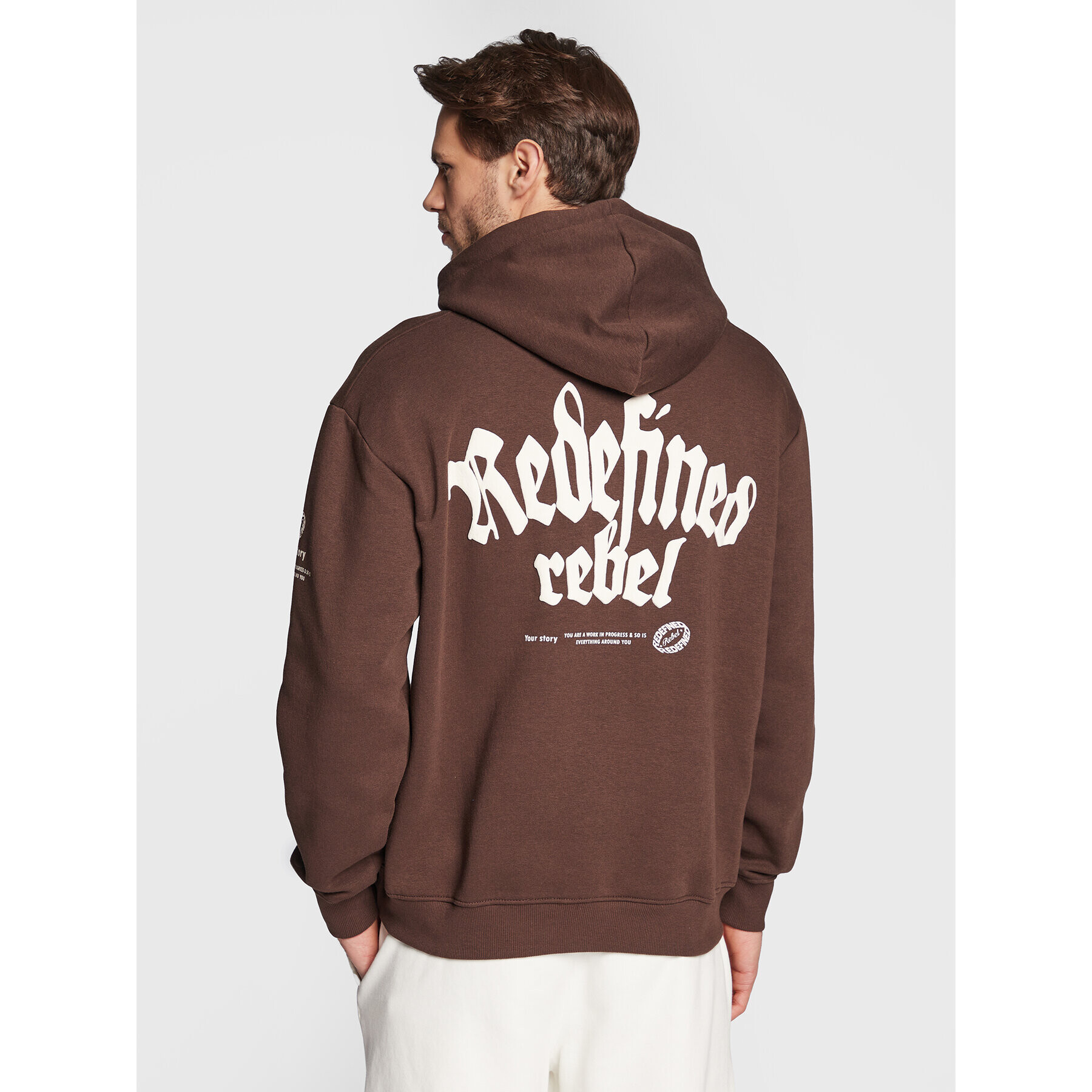 Redefined Rebel Суитшърт Clay 213212 Кафяв Regular Fit - Pepit.bg