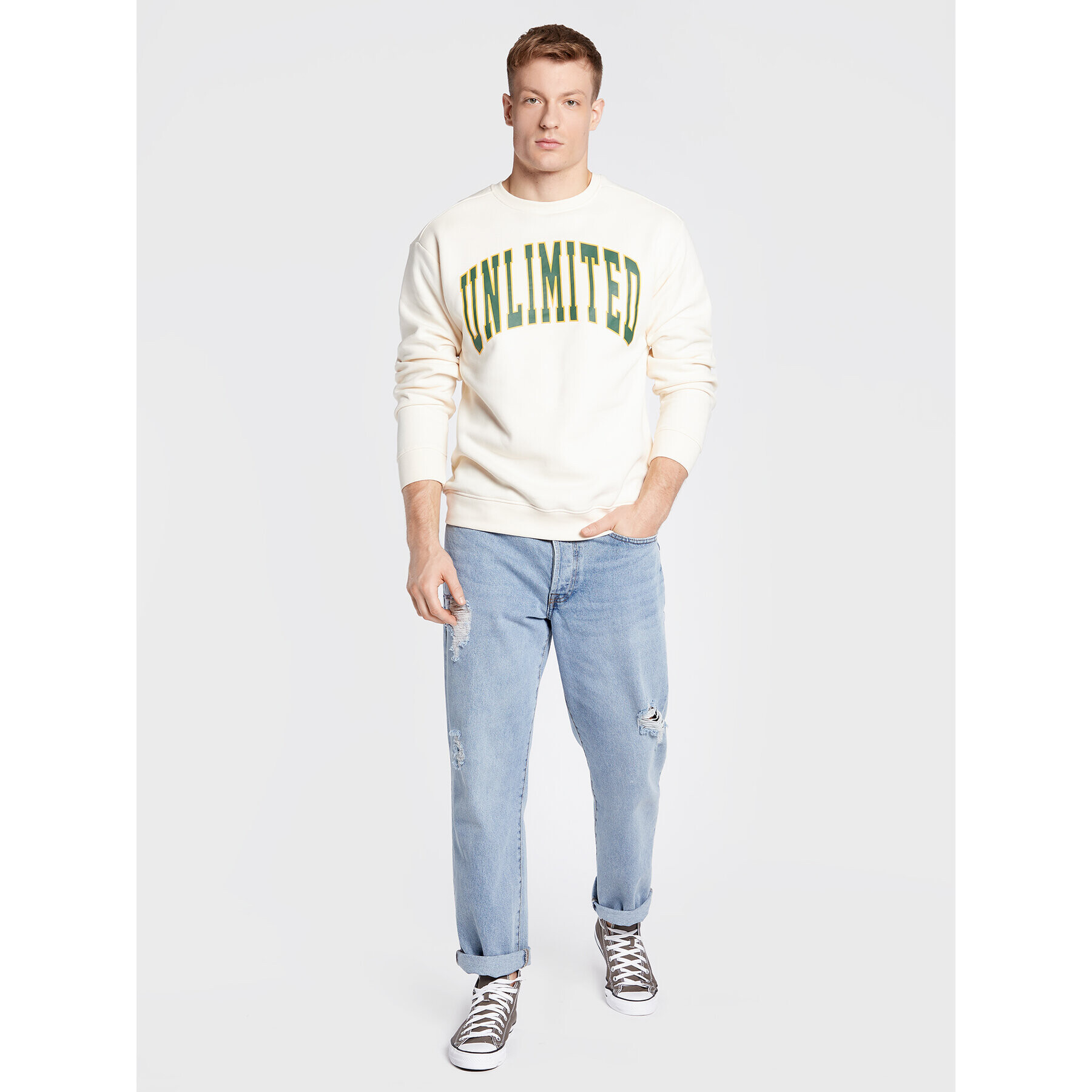 Redefined Rebel Суитшърт Jaxton 213189 Бежов Regular Fit - Pepit.bg