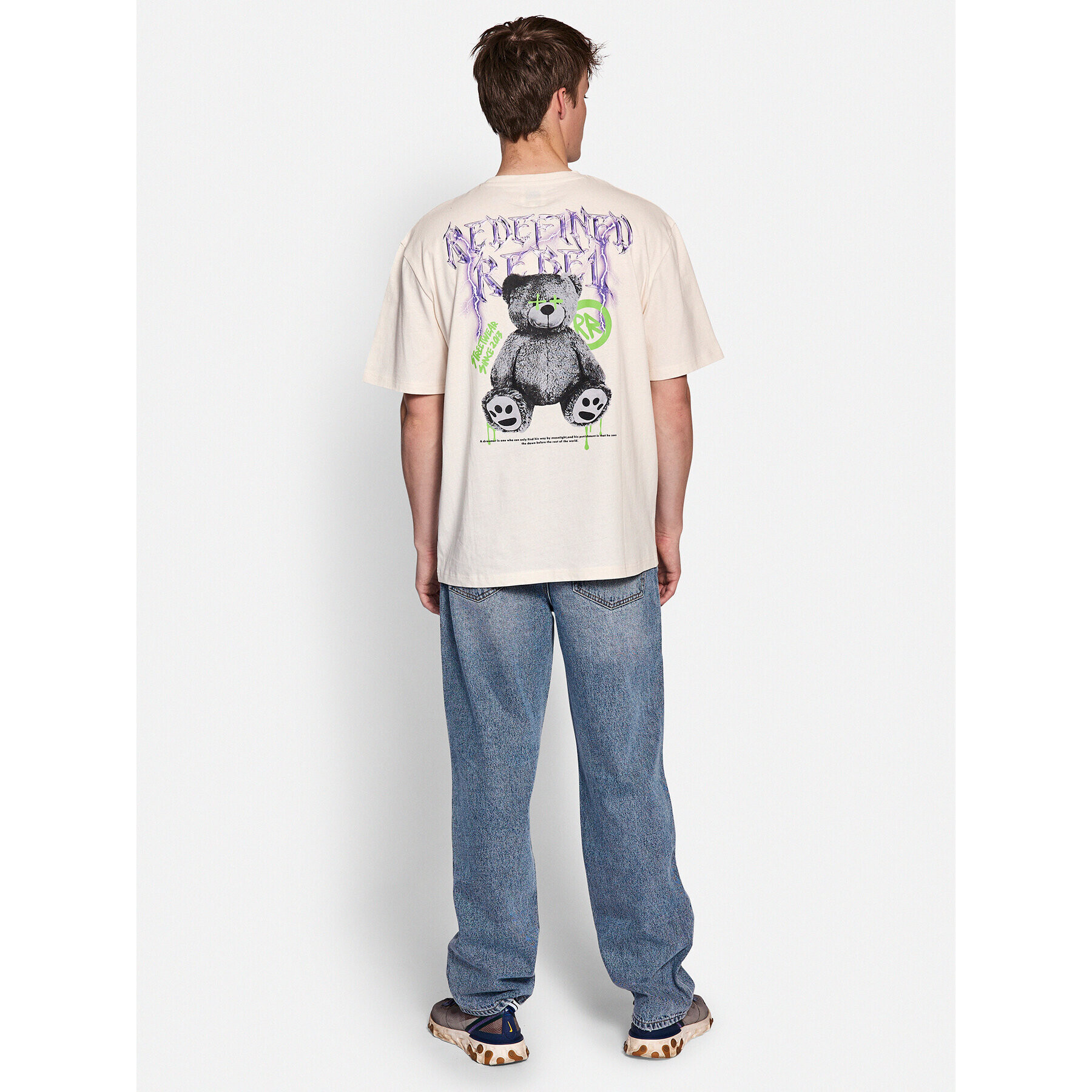 Redefined Rebel Тишърт 221030 Бежов Boxy Fit - Pepit.bg