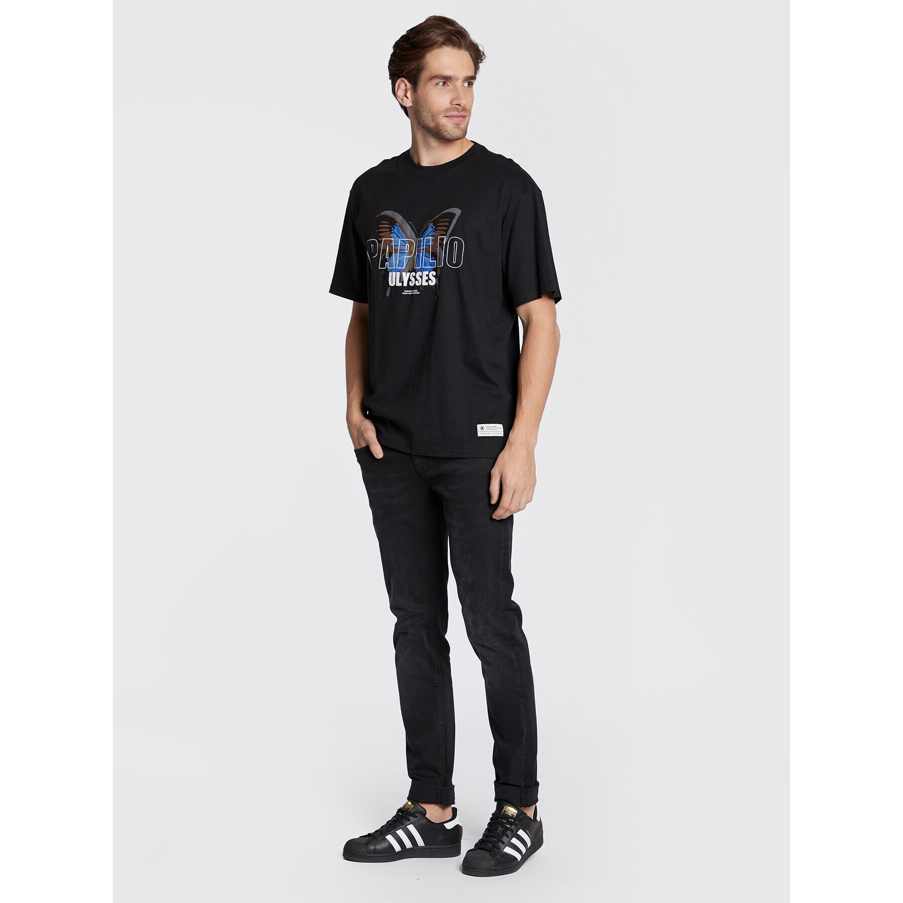 Redefined Rebel Тишърт Christian 211129 Черен Regular Fit - Pepit.bg