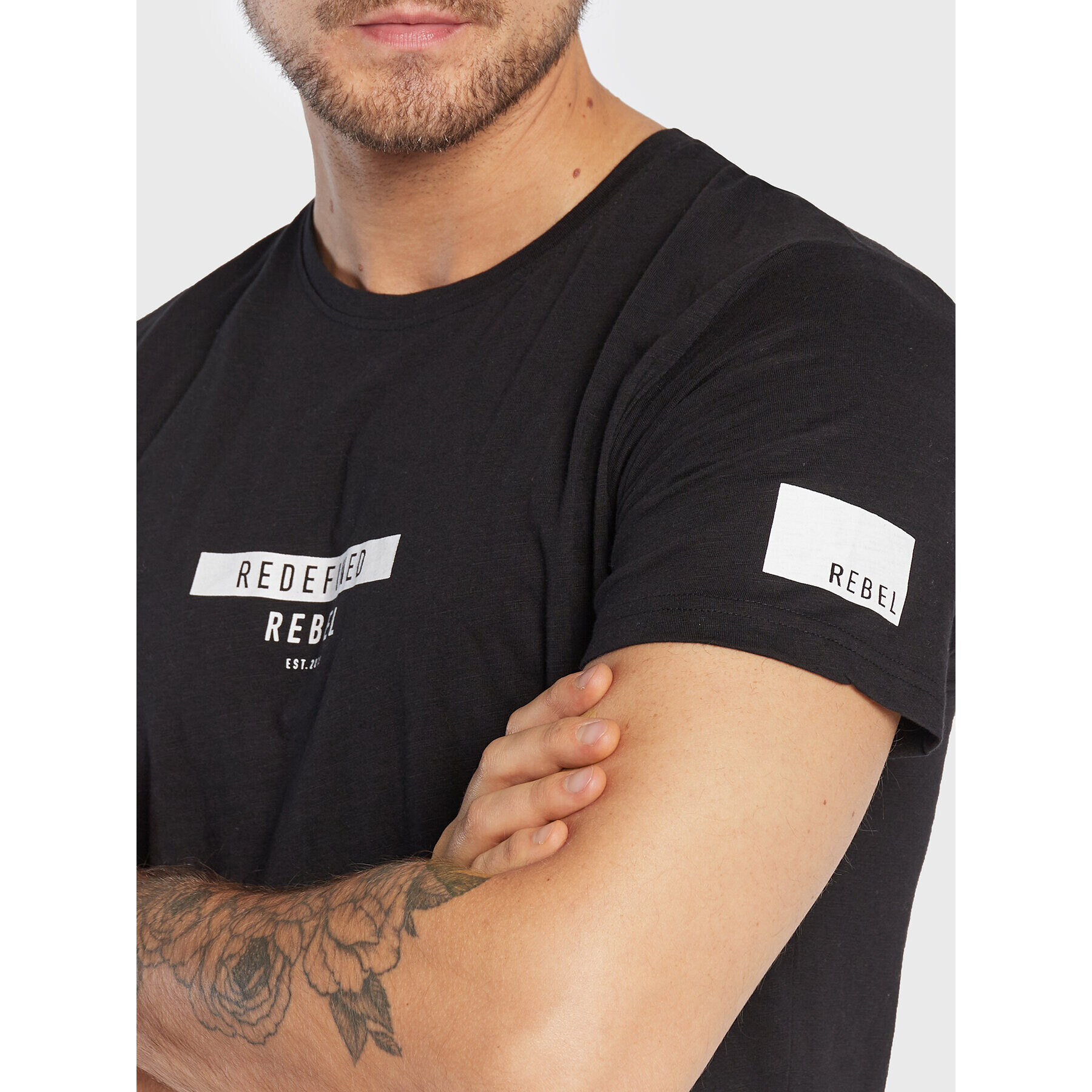 Redefined Rebel Тишърт Guti 191031 Черен Regular Fit - Pepit.bg