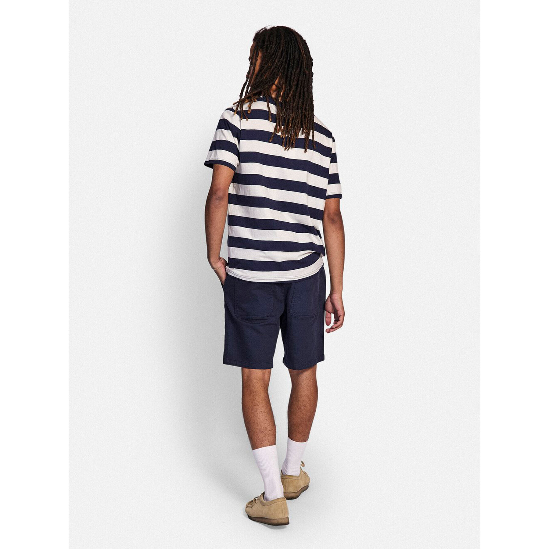 Redefined Rebel Тишърт Julio 221062 Тъмносин Regular Fit - Pepit.bg