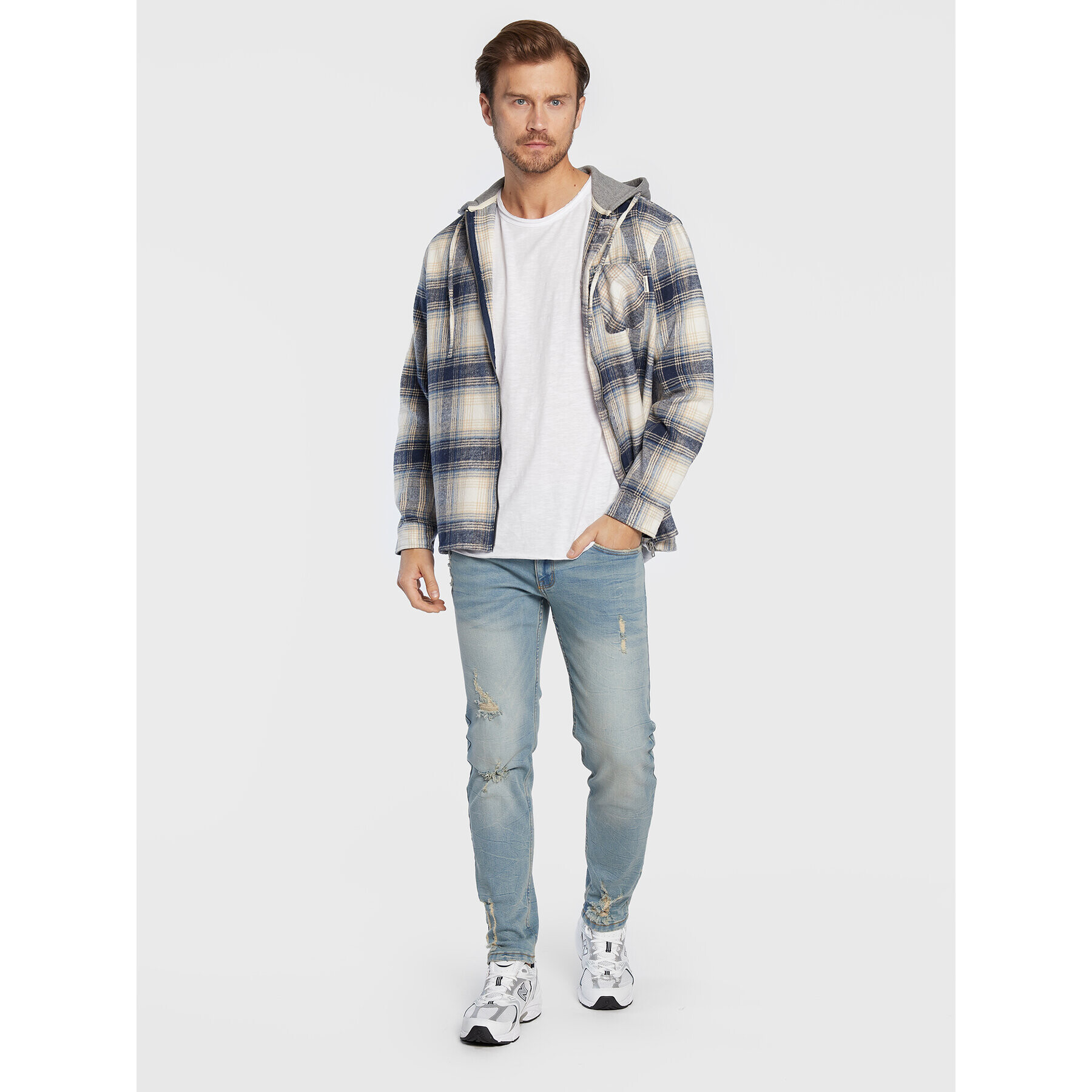 Redefined Rebel Тишърт Kas 181066 Бял Regular Fit - Pepit.bg