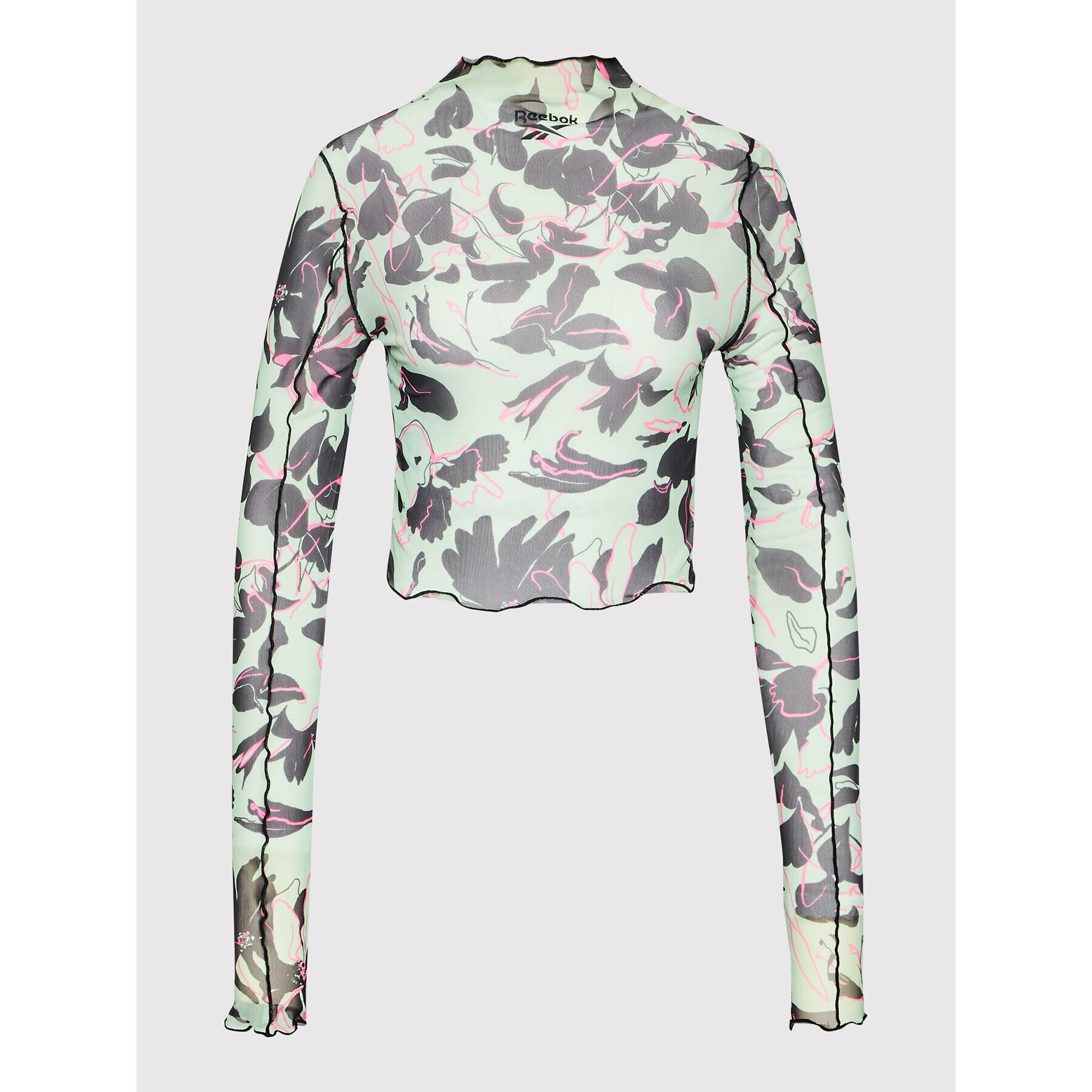Reebok Блуза Classics Flourishing Mesh HB8628 Зелен Slim Fit - Pepit.bg