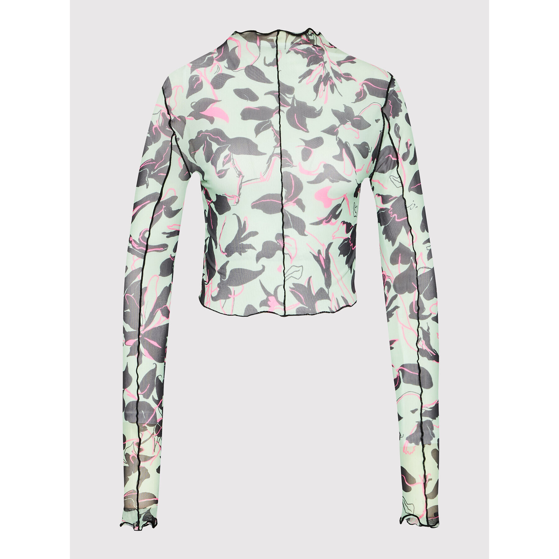 Reebok Блуза Classics Flourishing Mesh HB8628 Зелен Slim Fit - Pepit.bg