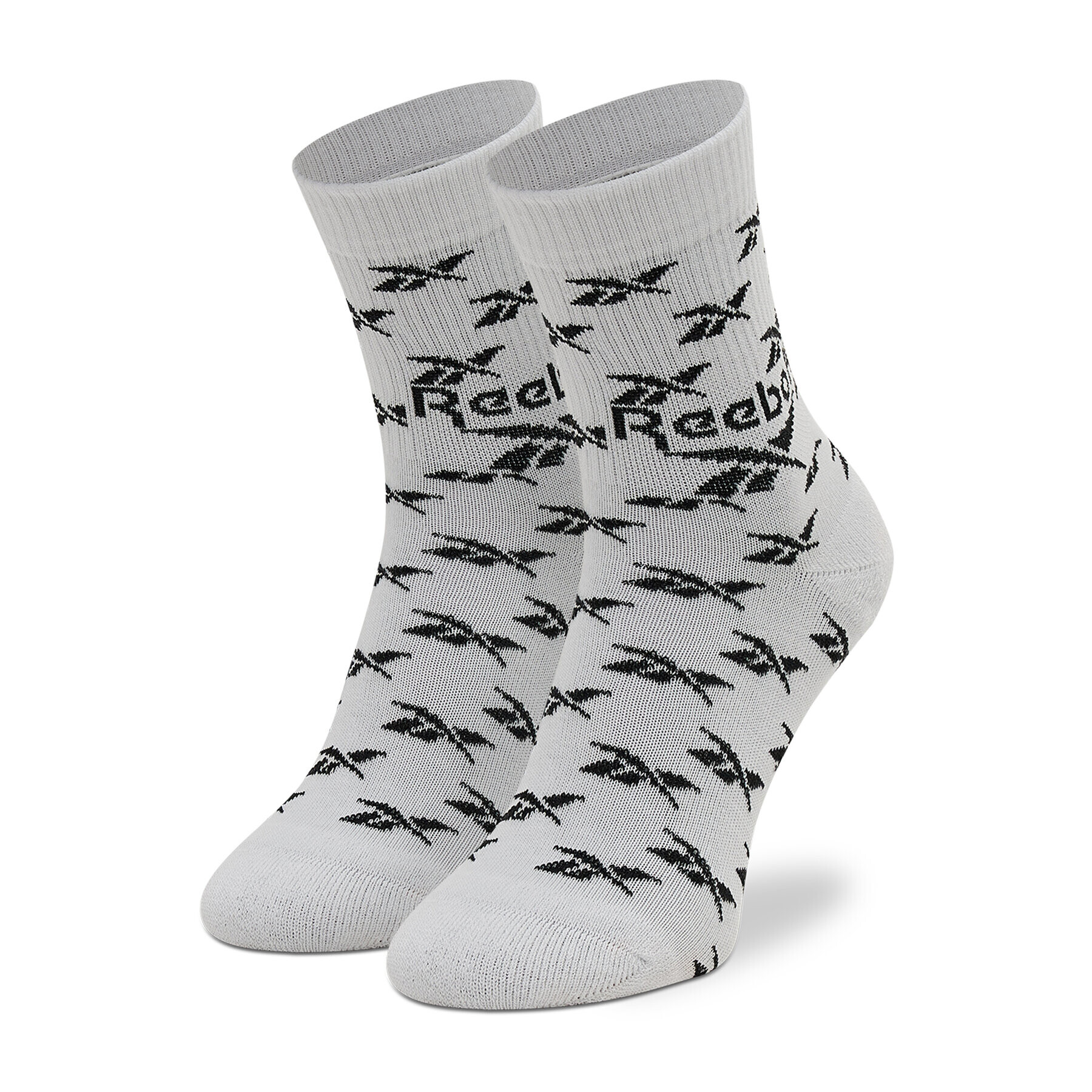 Reebok Комплект 3 чифта дълги чорапи мъжки Cl Fo Crew Sock 3P GG6682 Бял - Pepit.bg