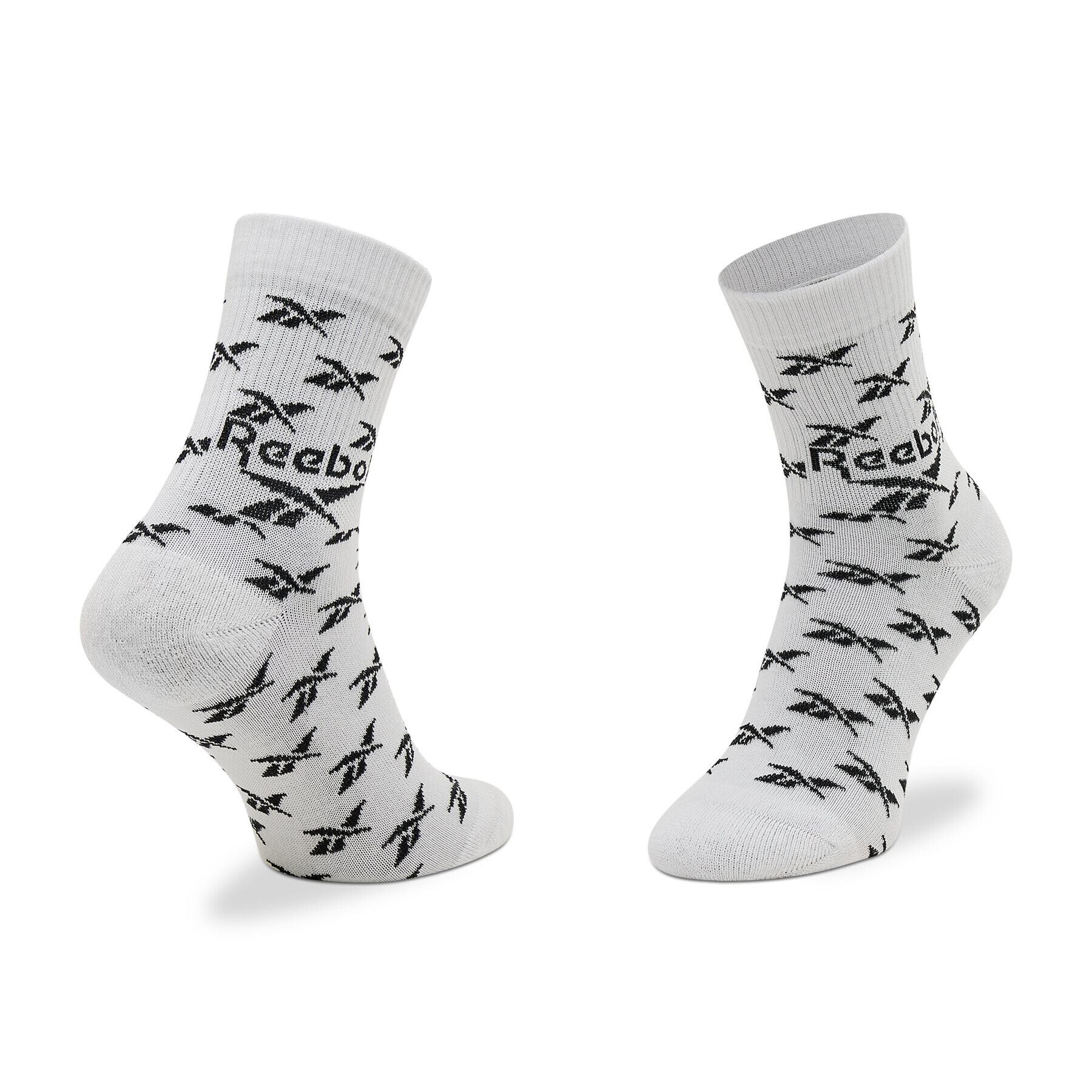 Reebok Комплект 3 чифта дълги чорапи мъжки Cl Fo Crew Sock 3P GG6682 Бял - Pepit.bg