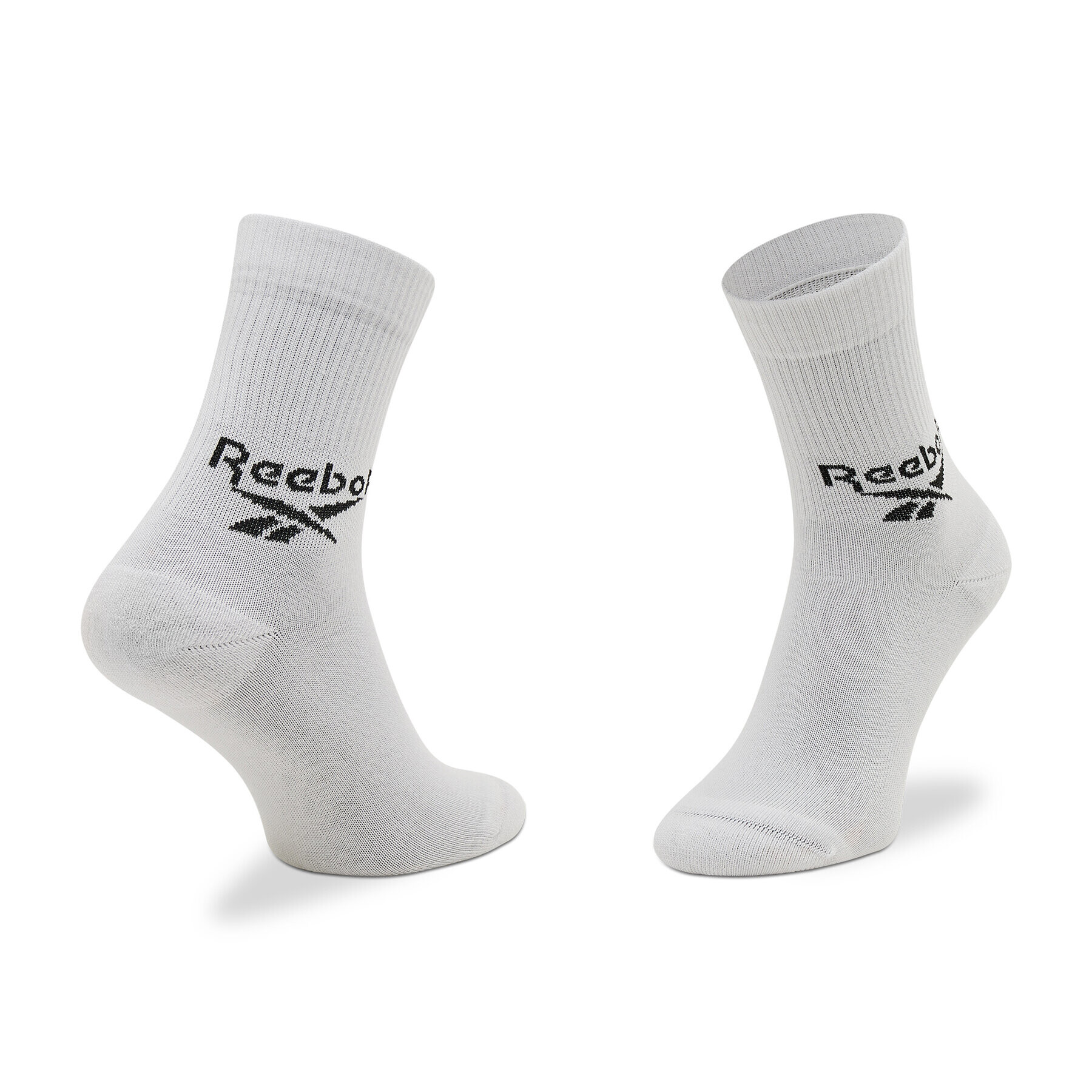 Reebok Комплект 3 чифта дълги чорапи мъжки Cl Fo Crew Sock 3P GG6682 Бял - Pepit.bg