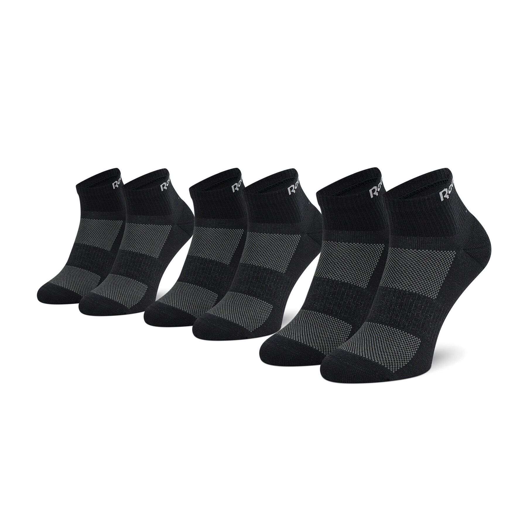 Reebok Комплект 3 чифта дълги чорапи мъжки Te Ank Sock 3P GH0419 Черен - Pepit.bg