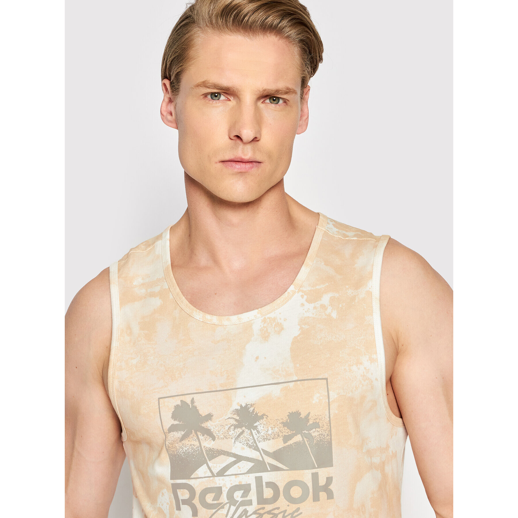 Reebok Classic Мъжки топ H54425 Бежов Regular Fit - Pepit.bg