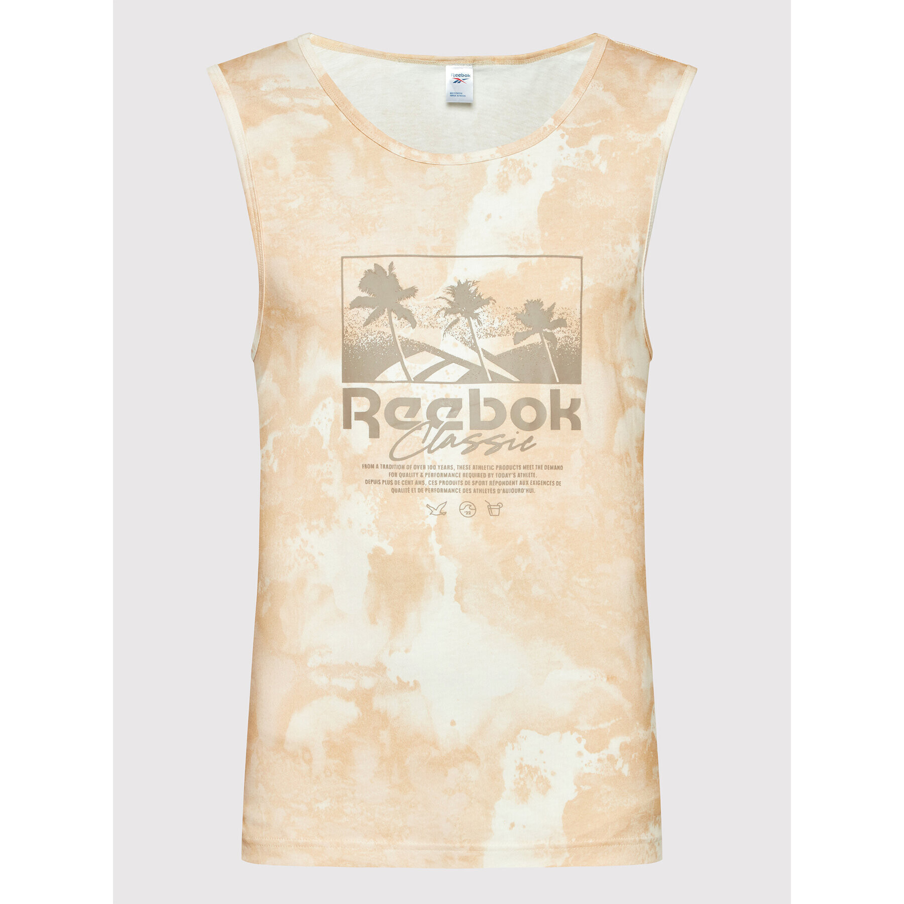 Reebok Classic Мъжки топ H54425 Бежов Regular Fit - Pepit.bg