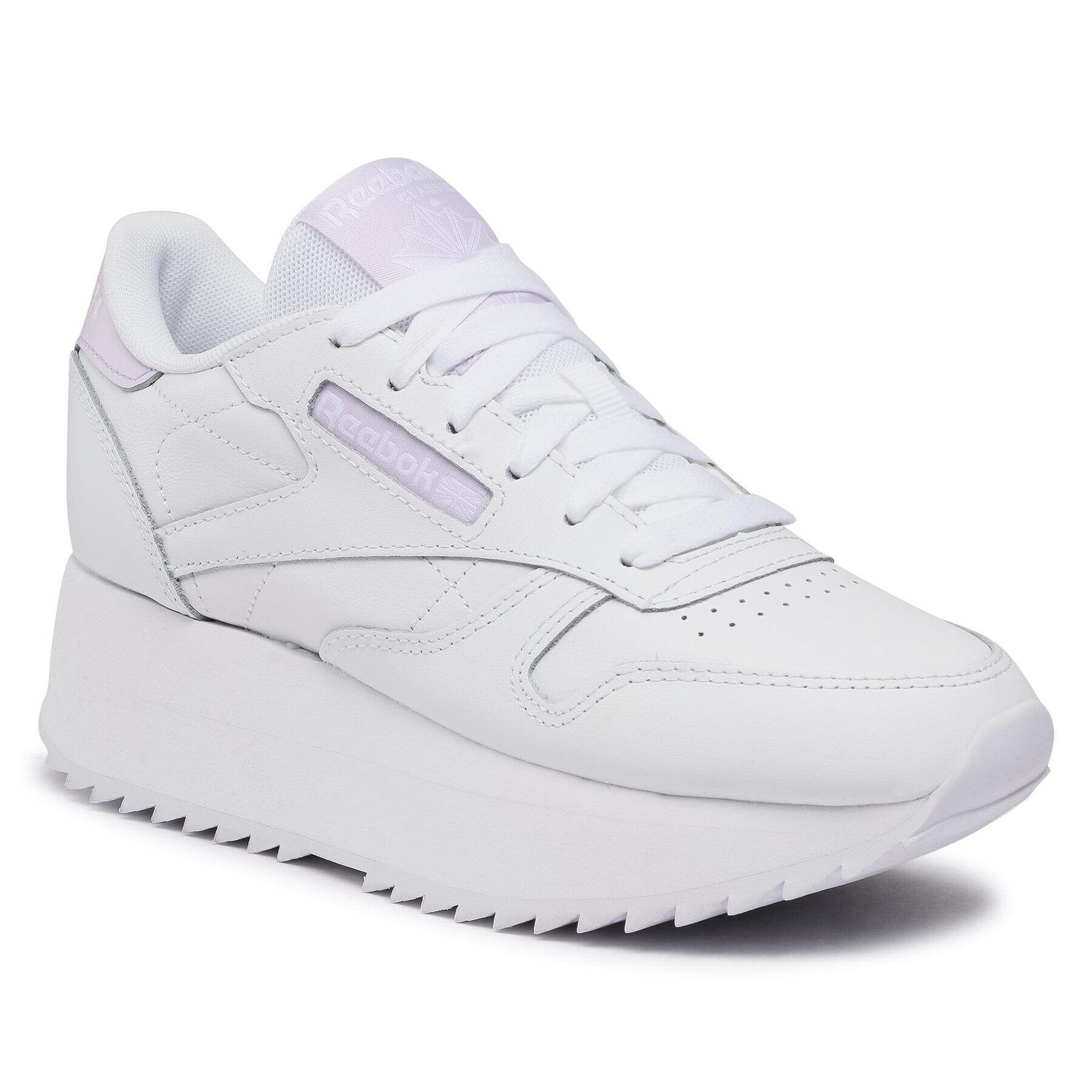 Reebok Classic Обувки Cl Lthr Double FY7264 Бял - Pepit.bg