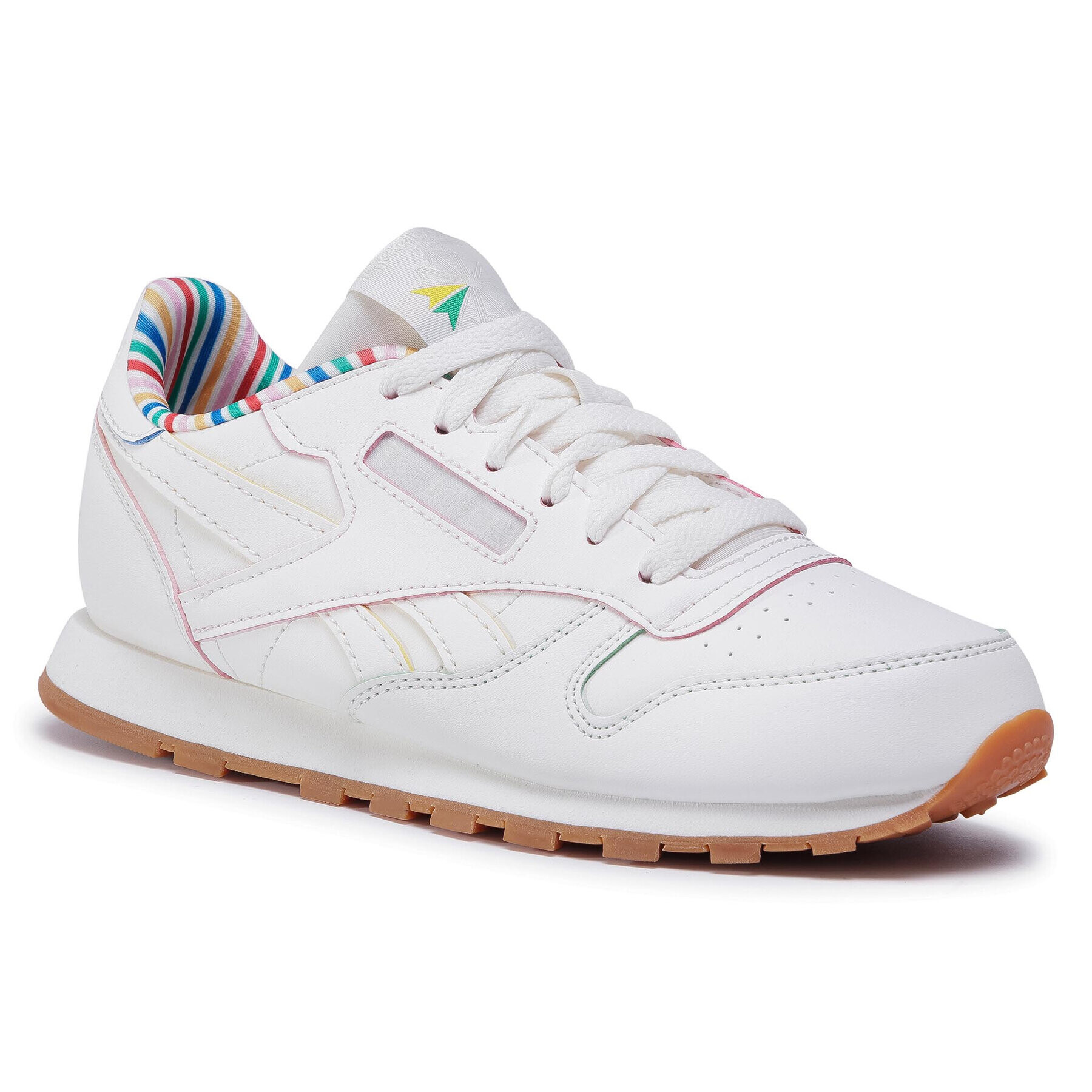 Reebok Classic Обувки Cl Lthr Txt FV1561 Бял - Pepit.bg