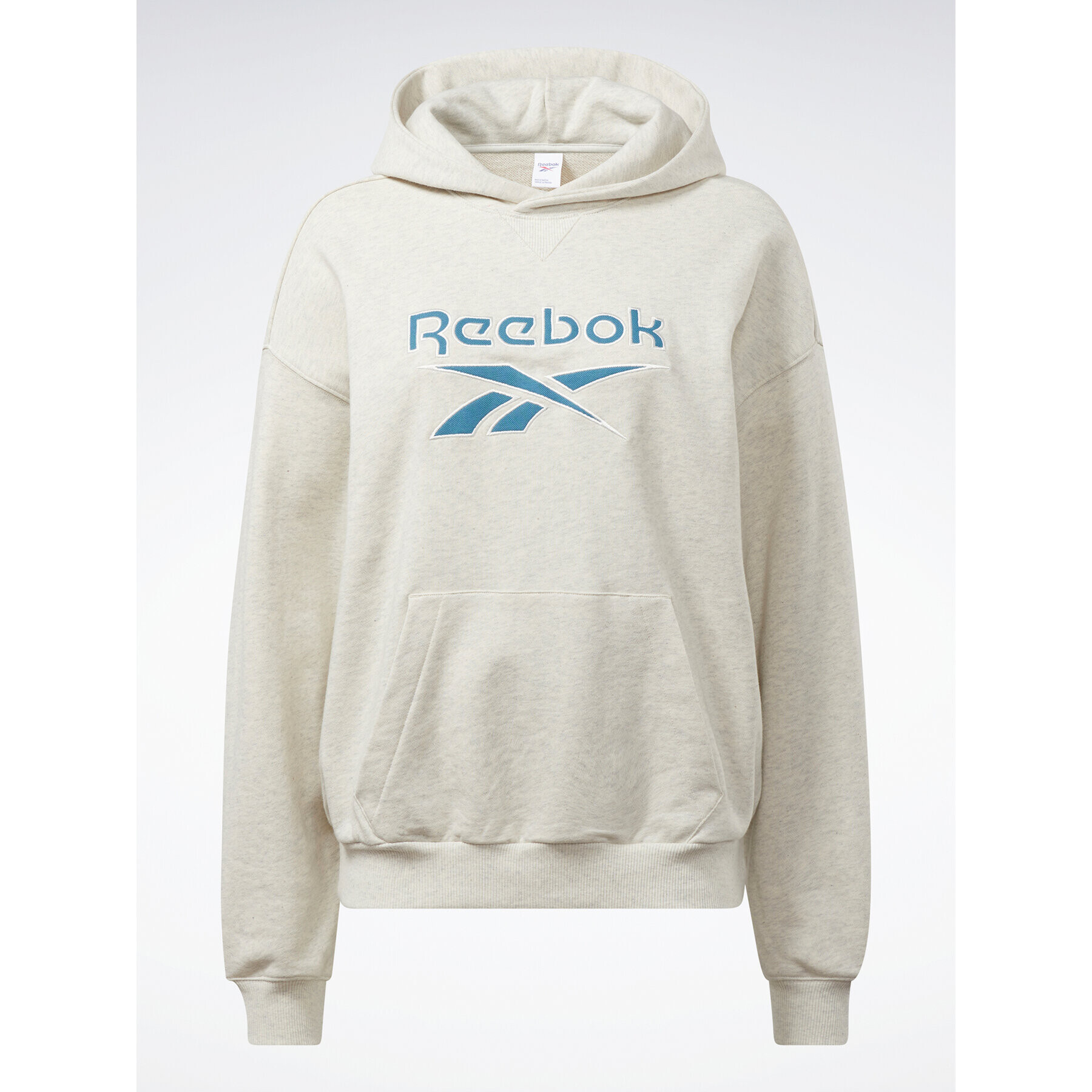 Reebok Суитшърт Archive Classics Big Logo Fleece IC8095 Сив Oversize - Pepit.bg