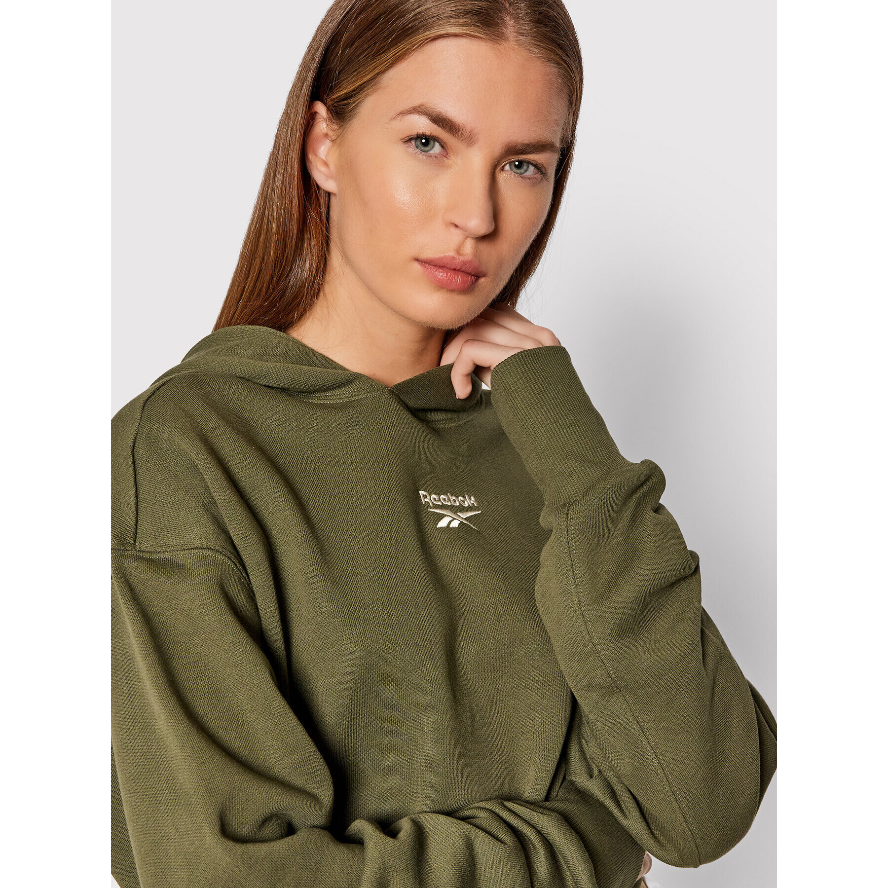 Reebok Classic Суитшърт Classic H41376 Зелен Oversize - Pepit.bg