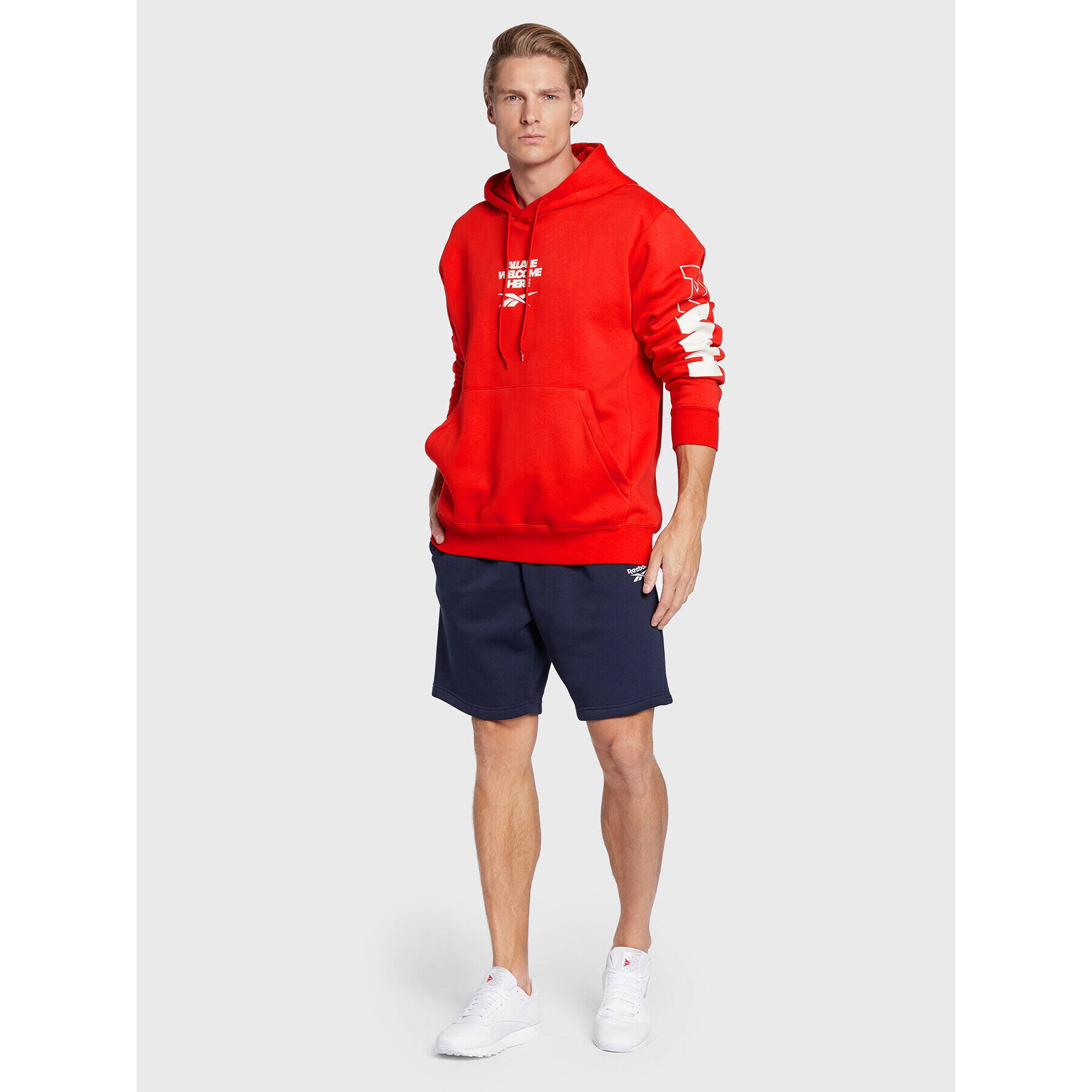 Reebok Суитшърт Classics Football Energy HG1606 Червен Loose Fit - Pepit.bg