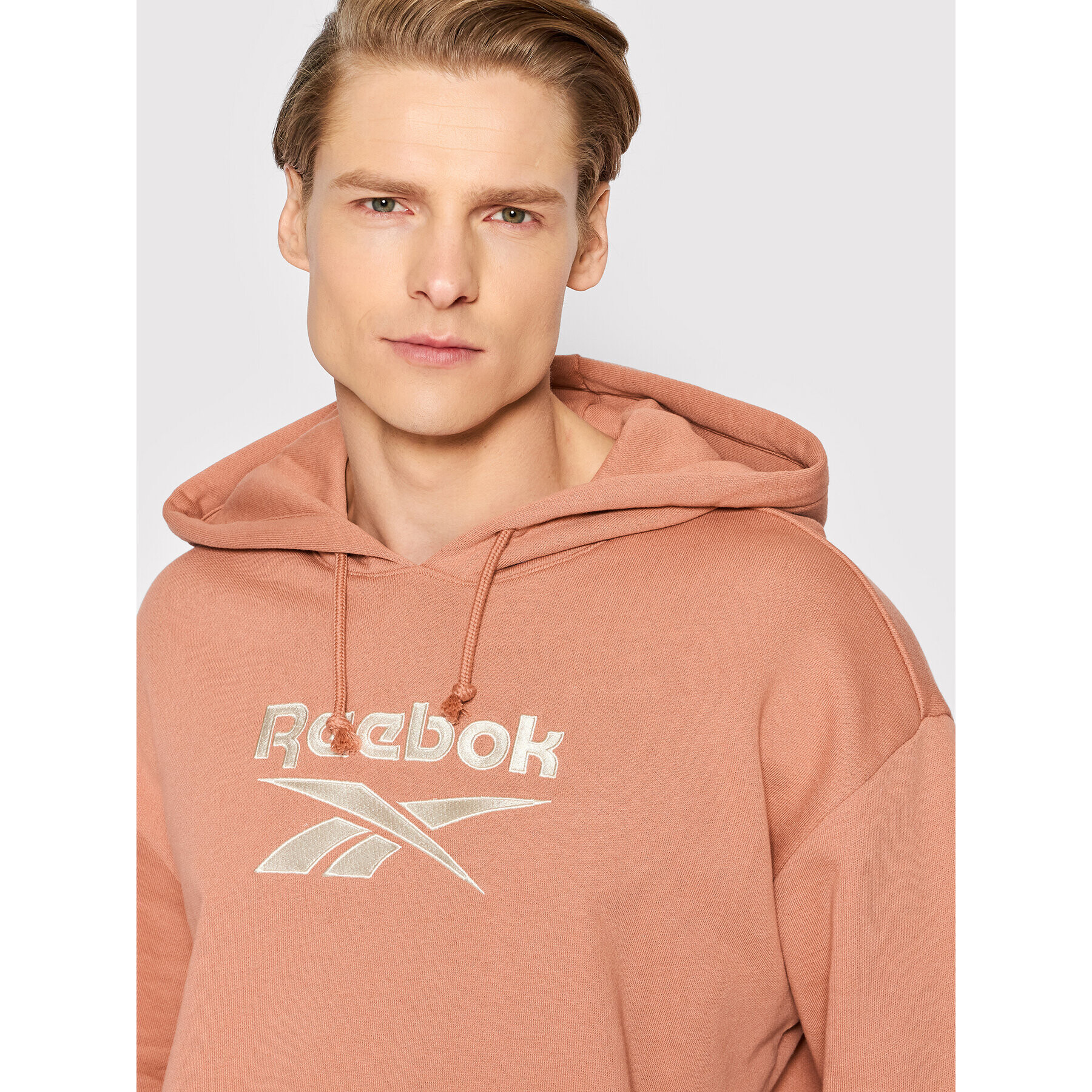 Reebok Суитшърт Classics Foundation Vector H54460 Розов Oversize - Pepit.bg