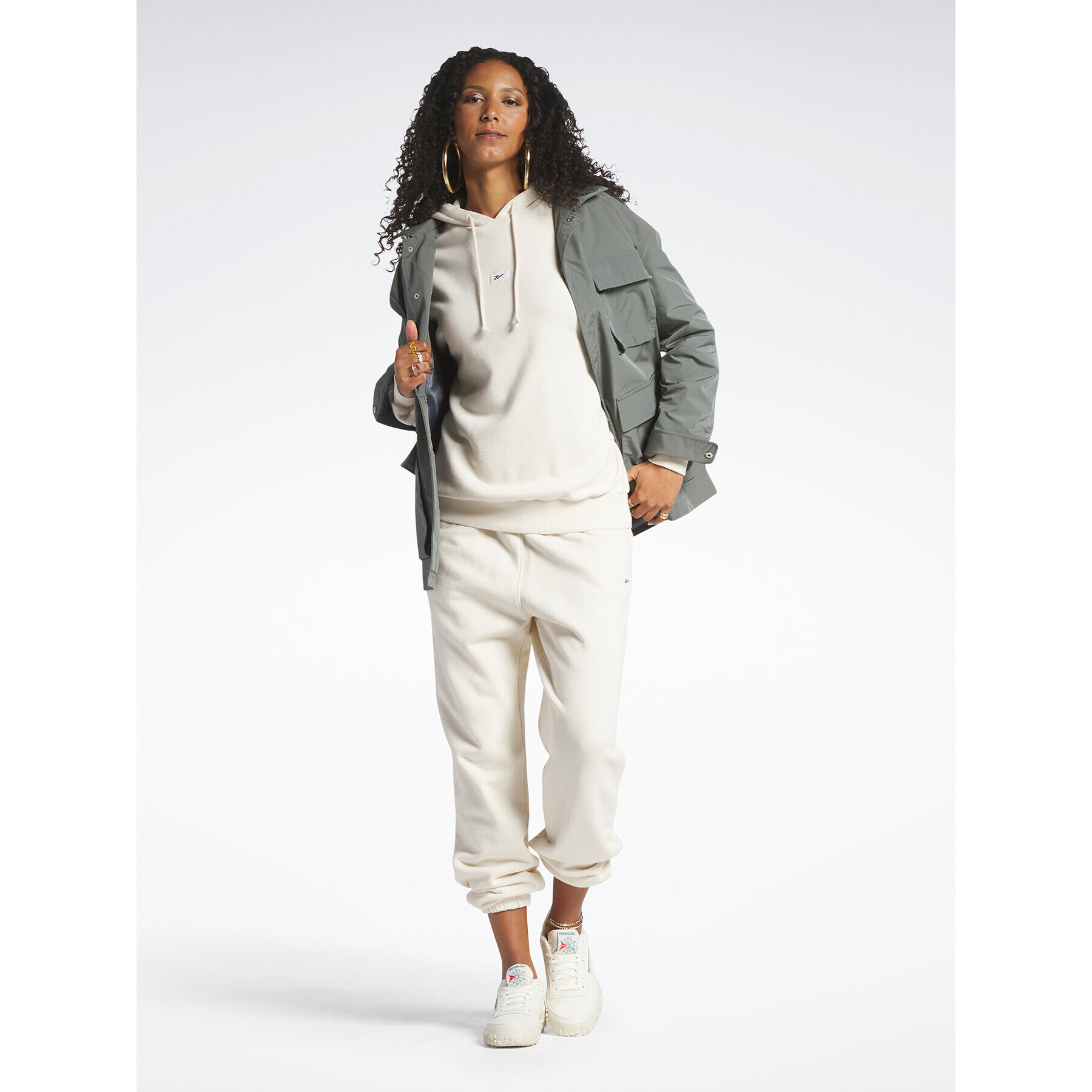 Reebok Суитшърт Classics Natural Dye HS4745 Екрю Oversize - Pepit.bg