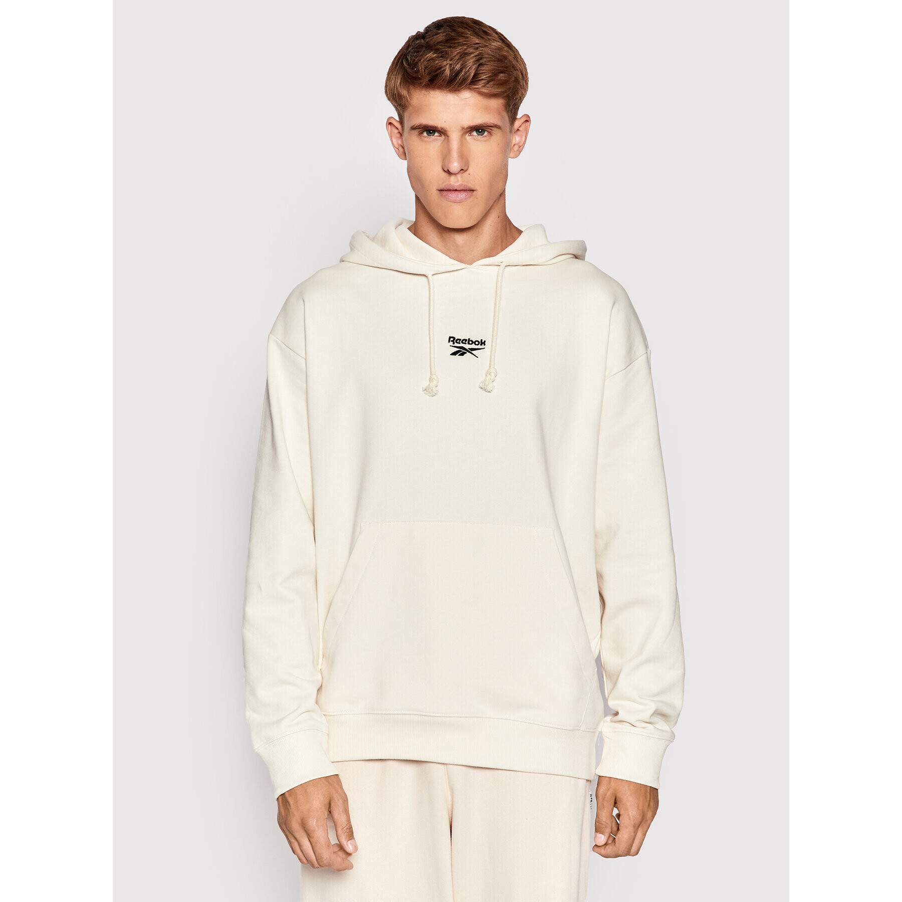 Reebok Суитшърт Classics Small Vector HG1595 Бежов Oversize - Pepit.bg