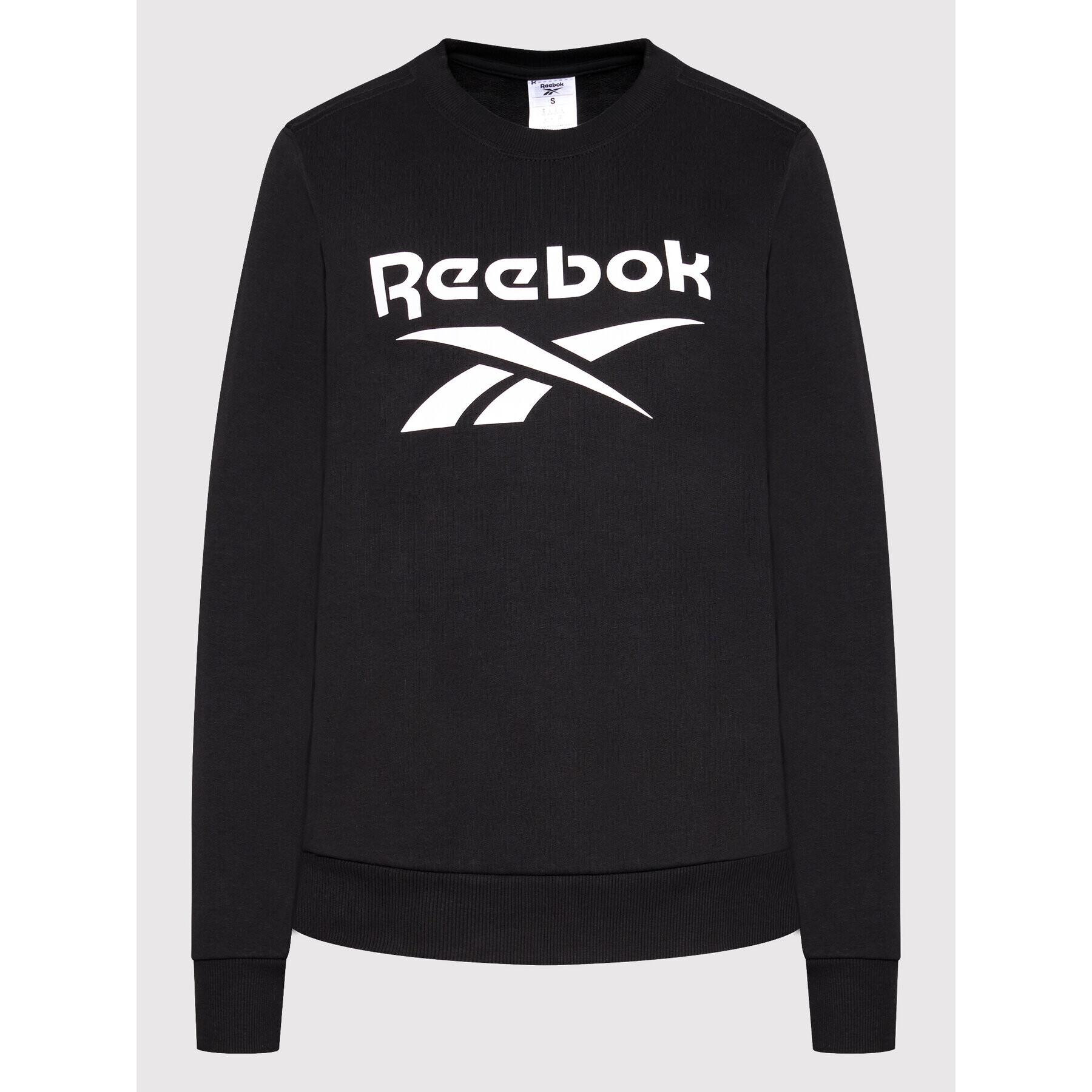 Reebok Суитшърт Frotte Identity Logo GL2534 Черен Oversize - Pepit.bg