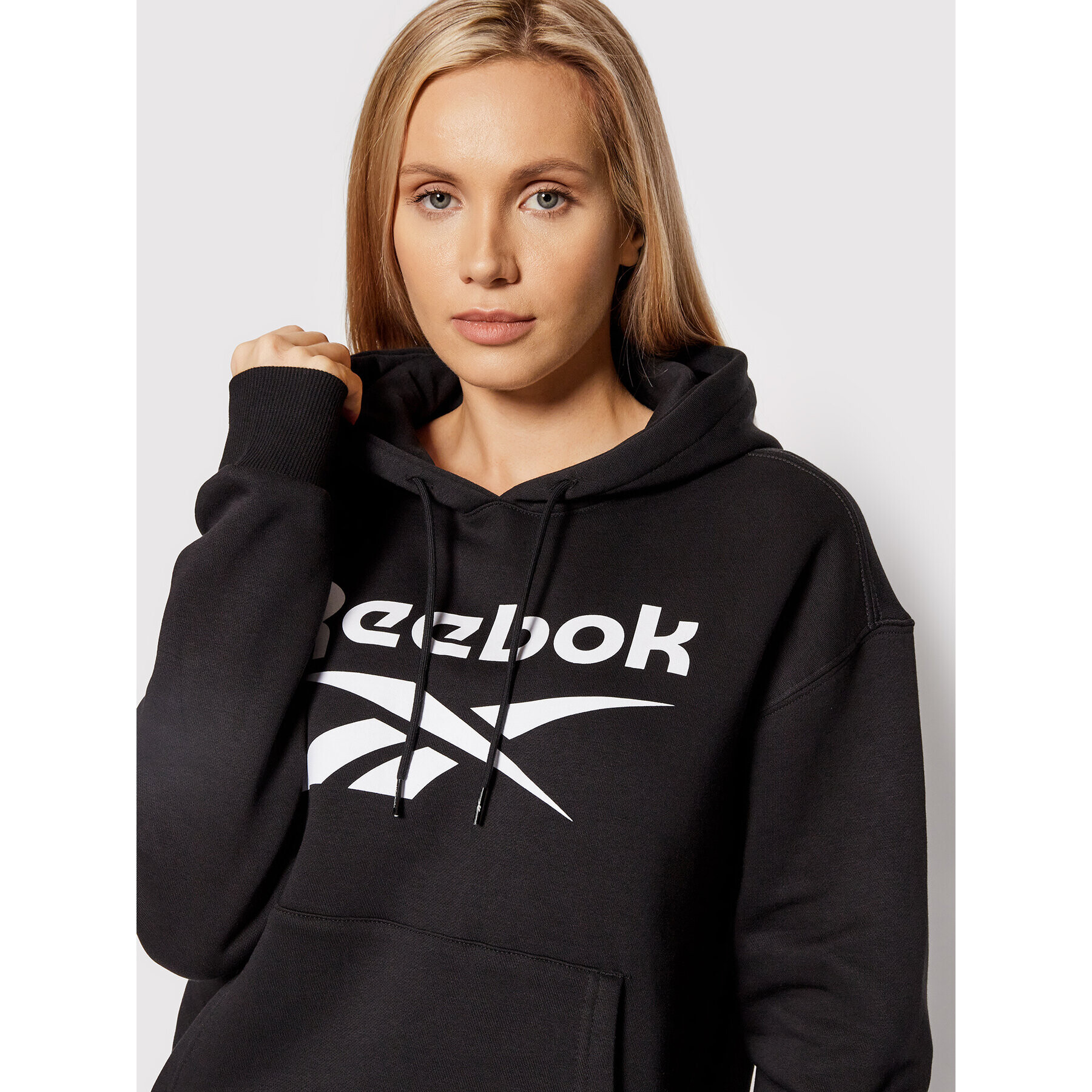 Reebok Суитшърт GS9392 Черен Oversize - Pepit.bg