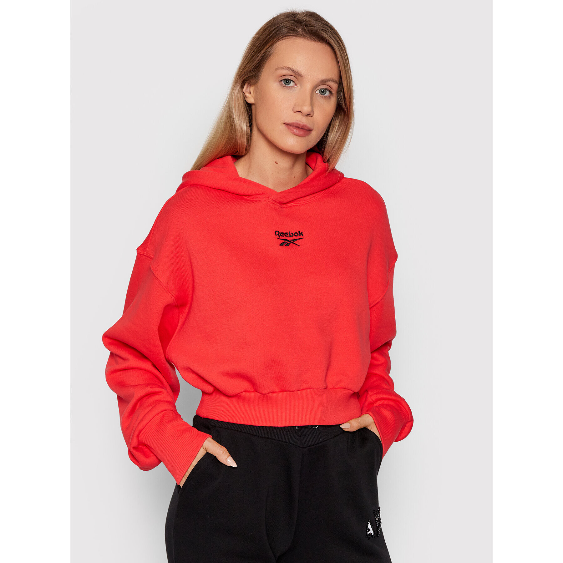 Reebok Classic Суитшърт Heavyweight H41375 Червен Oversize - Pepit.bg