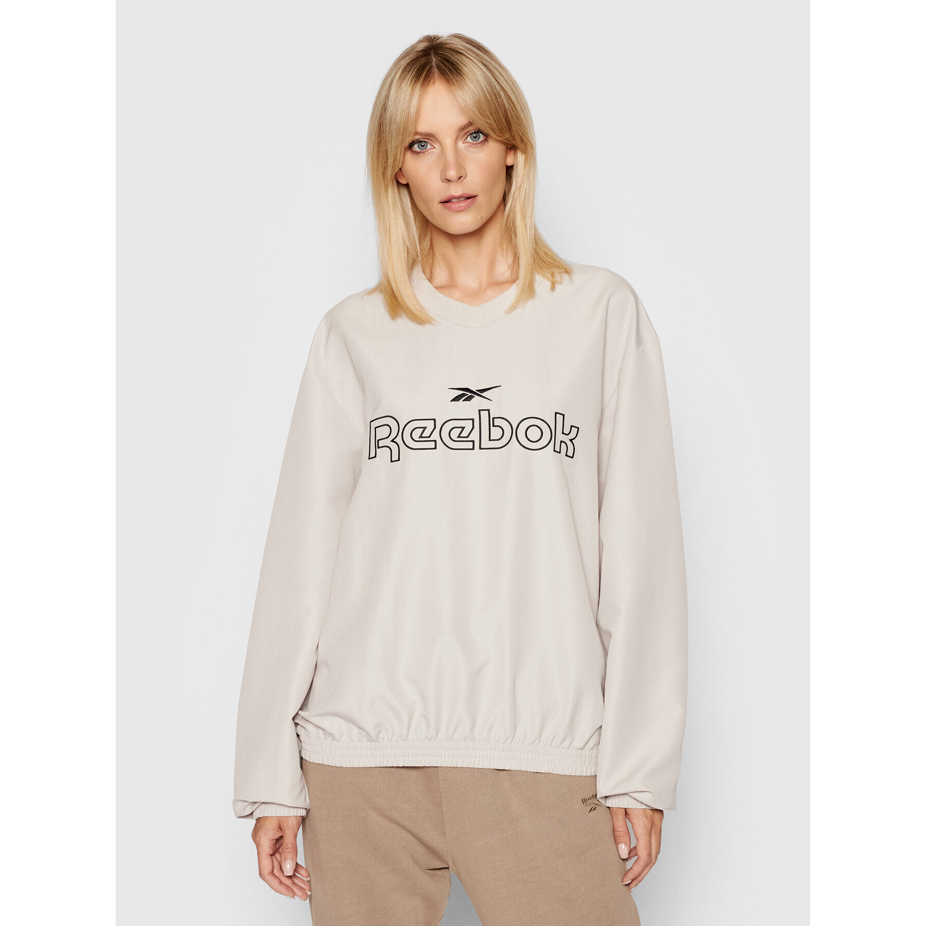 Reebok Classic Суитшърт Unisex Crew GP2460 Бежов Loose Fit - Pepit.bg