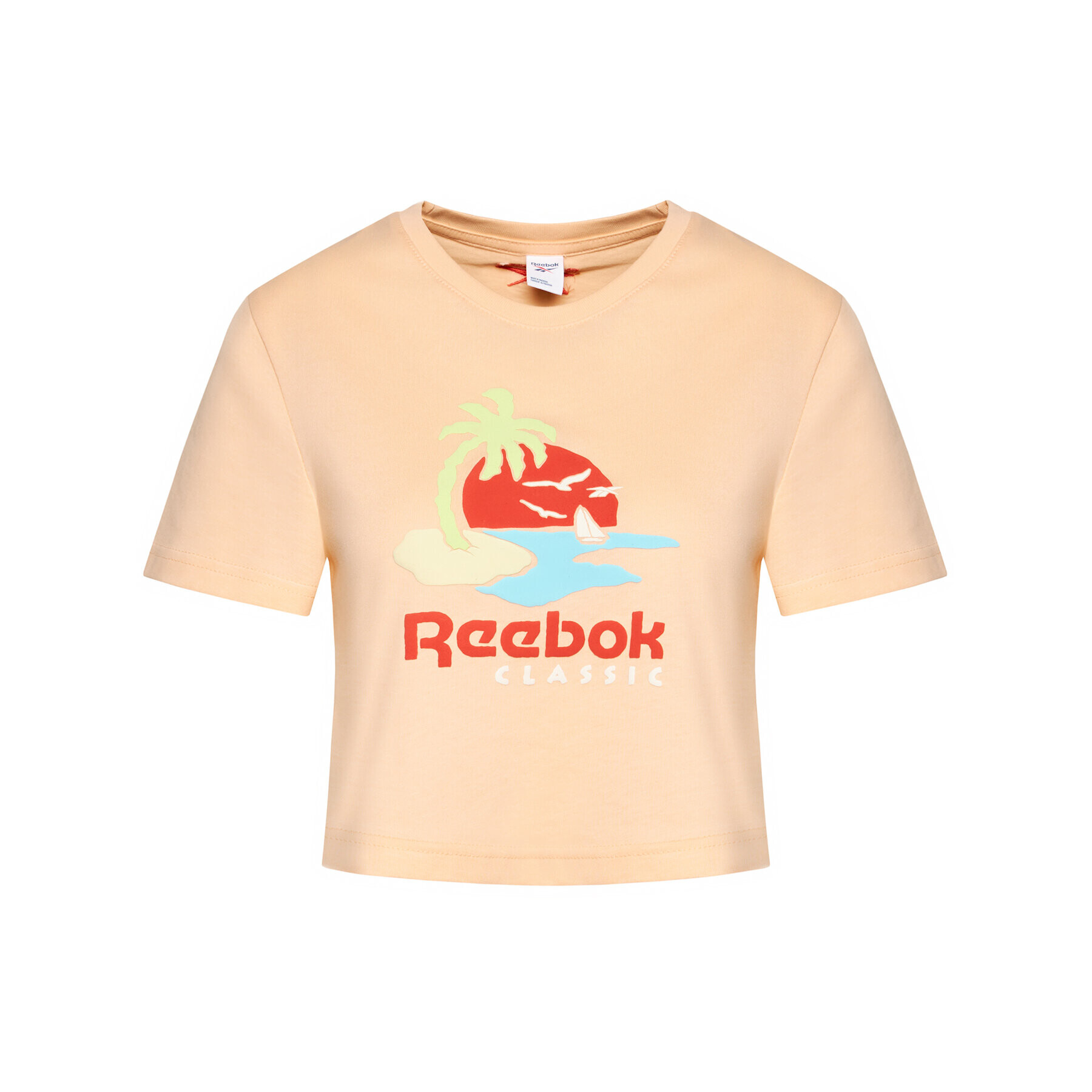 Reebok Тишърт Cl Gr Sr Tee GJ4865 Оранжев Regular Fit - Pepit.bg