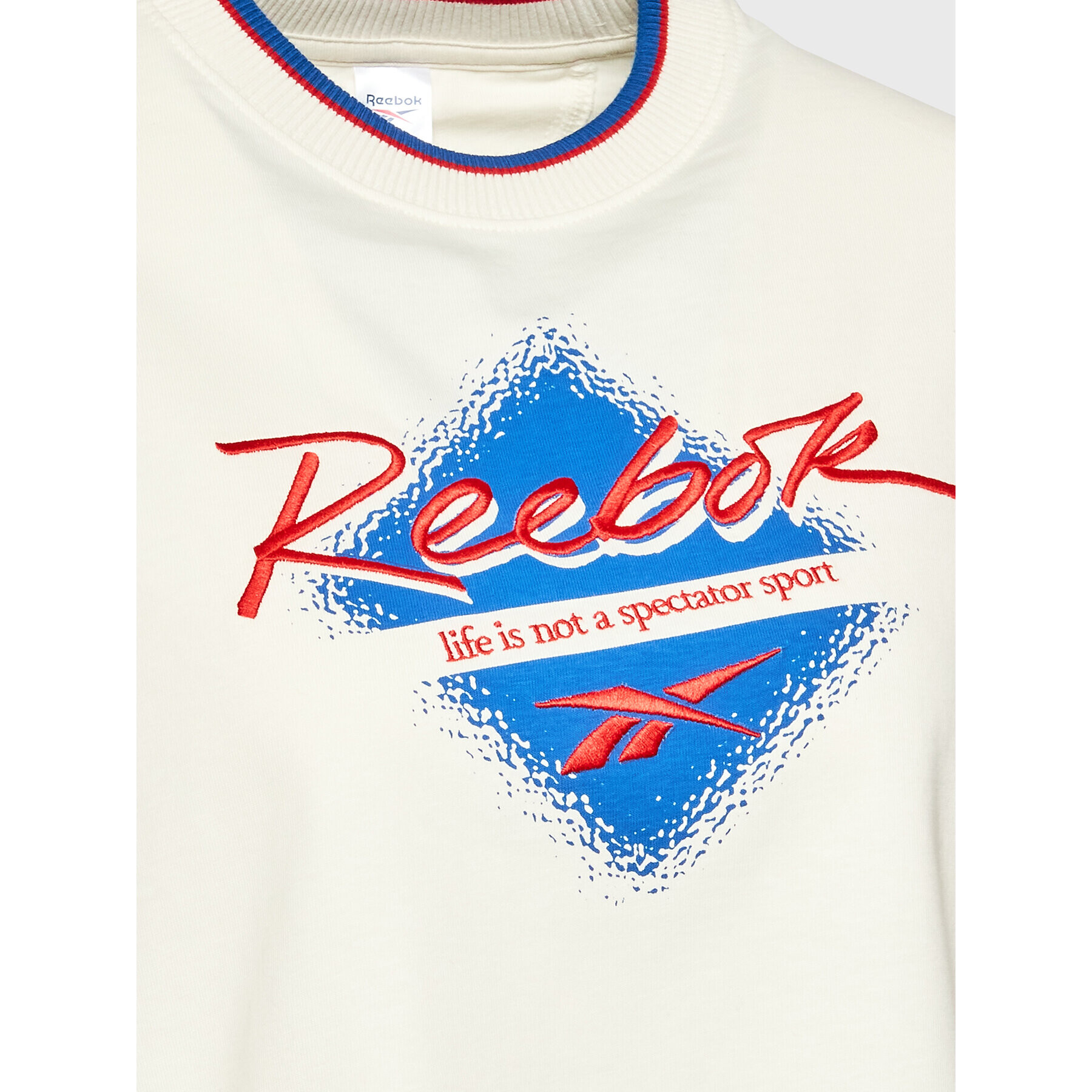 Reebok Тишърт Classics HH9805 Екрю Loose Fit - Pepit.bg