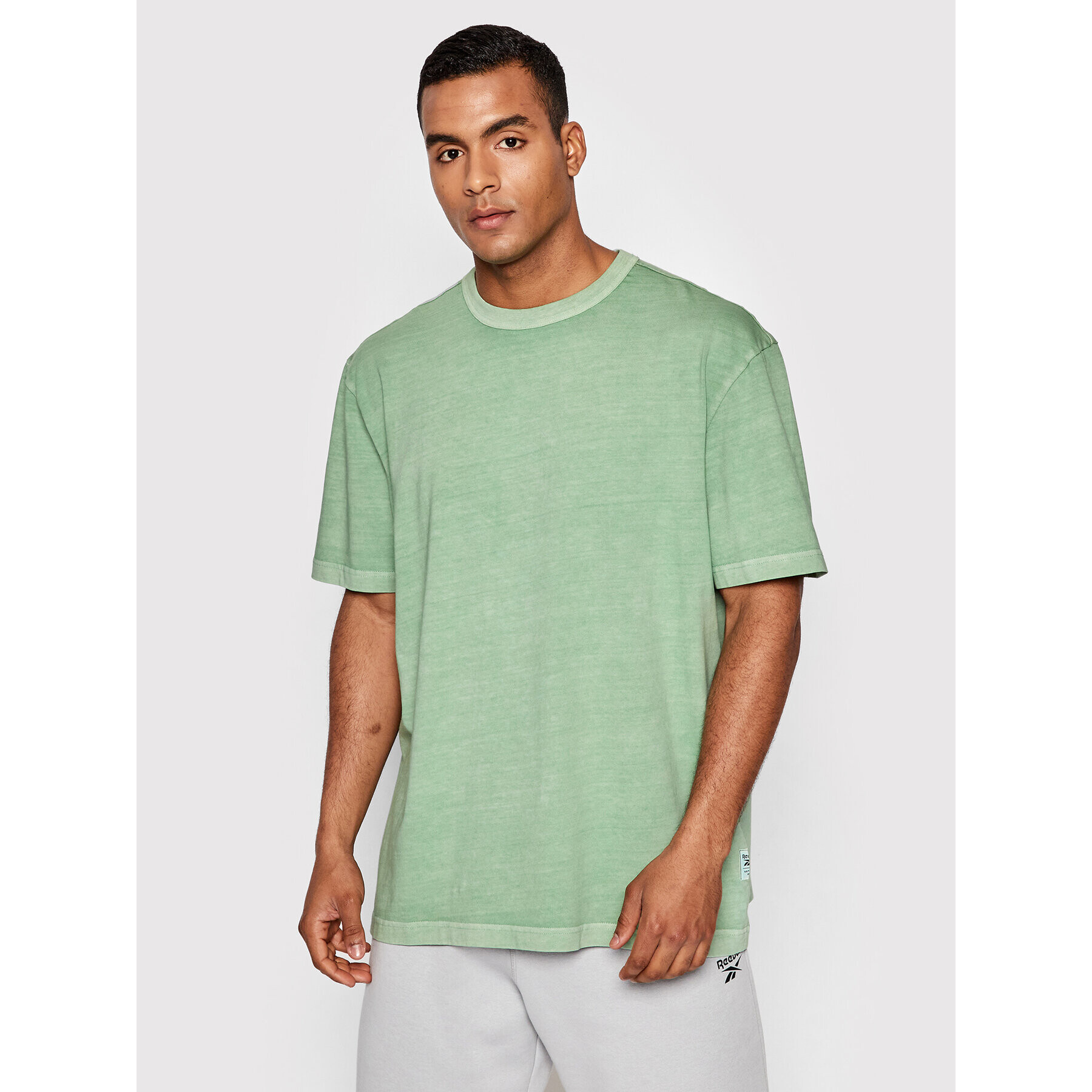 Reebok Тишърт Classics Natural Dye H54440 Зелен Oversize - Pepit.bg