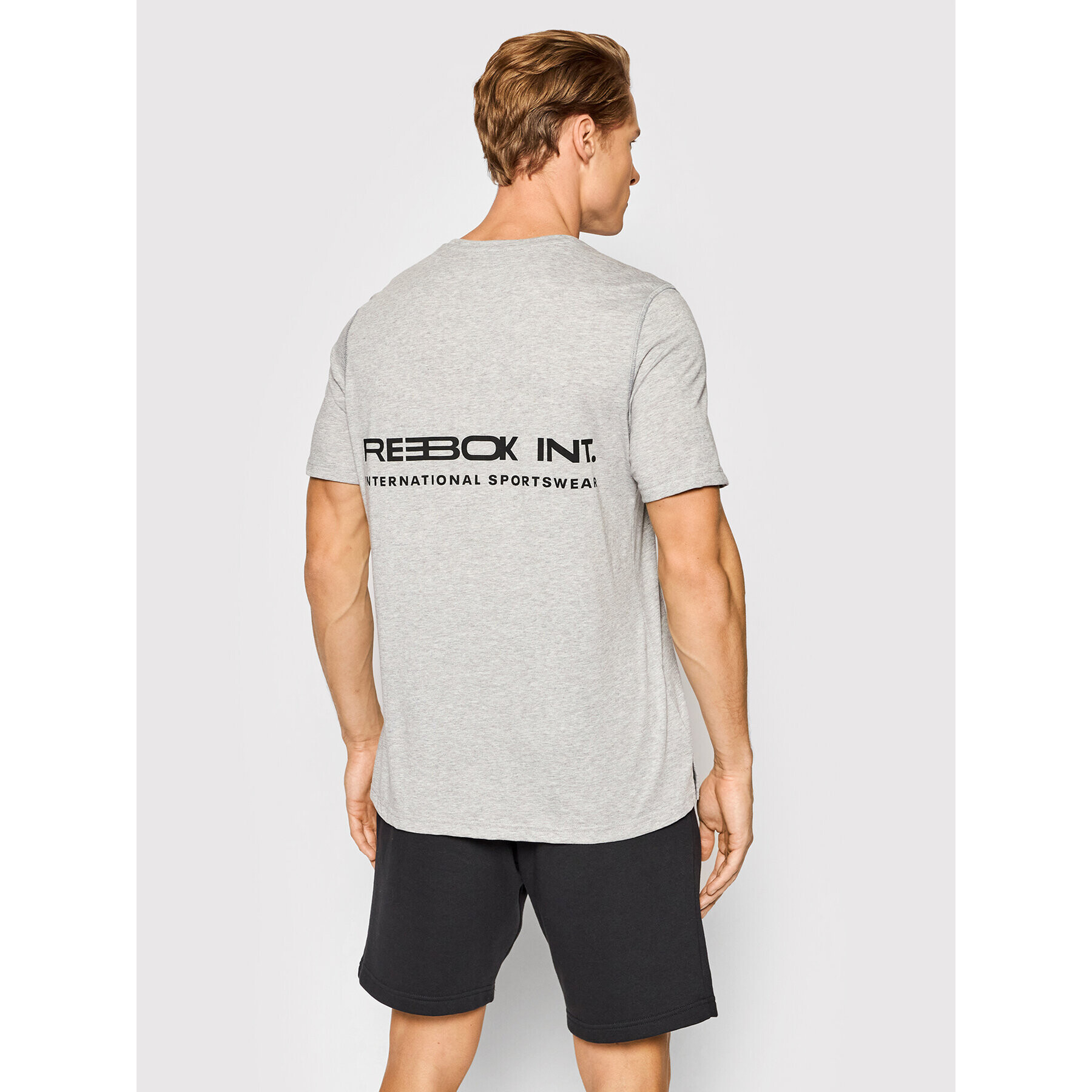 Reebok Тишърт H46604 Сив Regular Fit - Pepit.bg