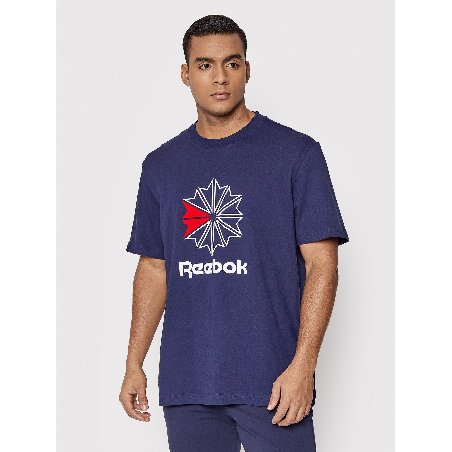 Reebok Classic Тишърт HD4017 Тъмносин Relaxed Fit - Pepit.bg