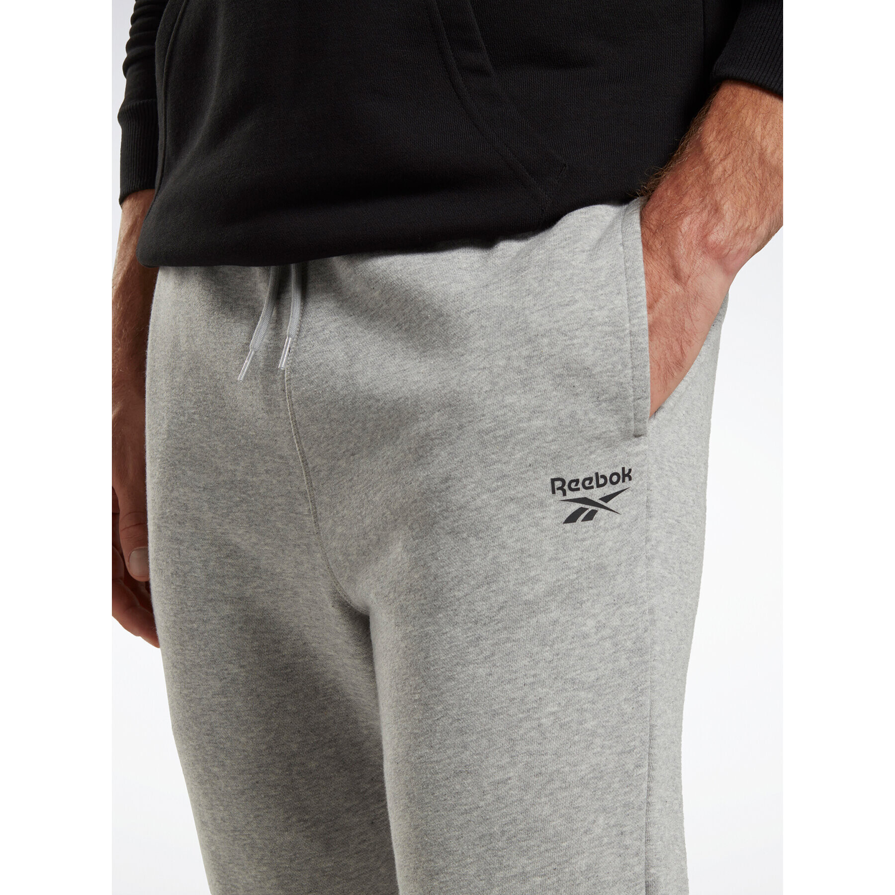 Reebok Долнище анцуг Identity French Terry Joggers HZ8785 Сив Regular Fit - Pepit.bg