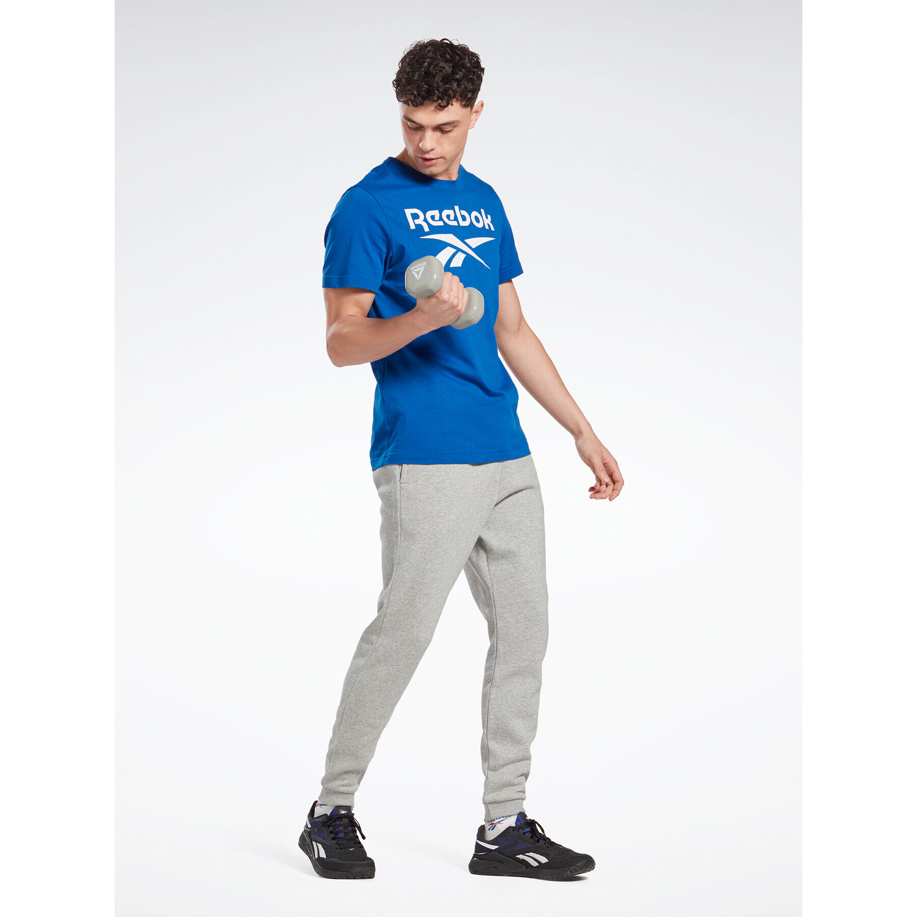 Reebok Долнище анцуг Identity IA4345 Сив Regular Fit - Pepit.bg