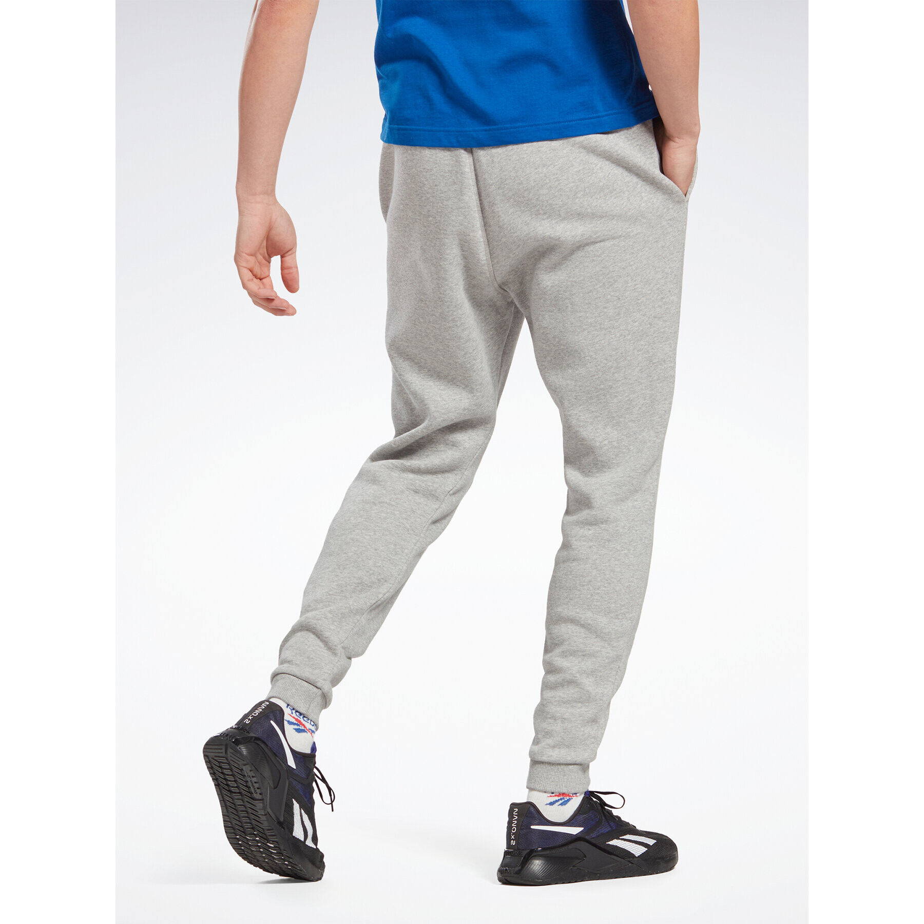 Reebok Долнище анцуг Identity IA4345 Сив Regular Fit - Pepit.bg