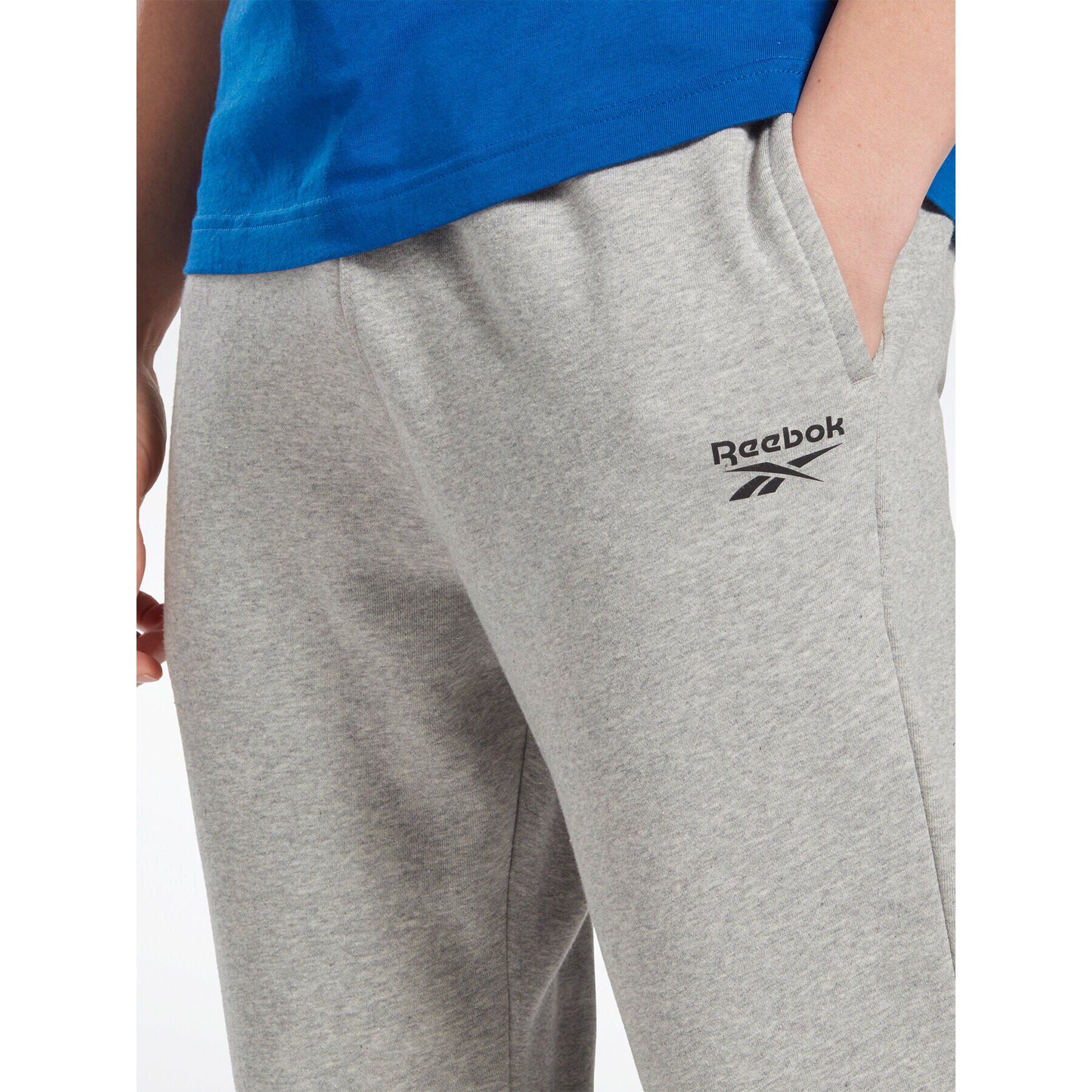 Reebok Долнище анцуг Identity IA4345 Сив Regular Fit - Pepit.bg