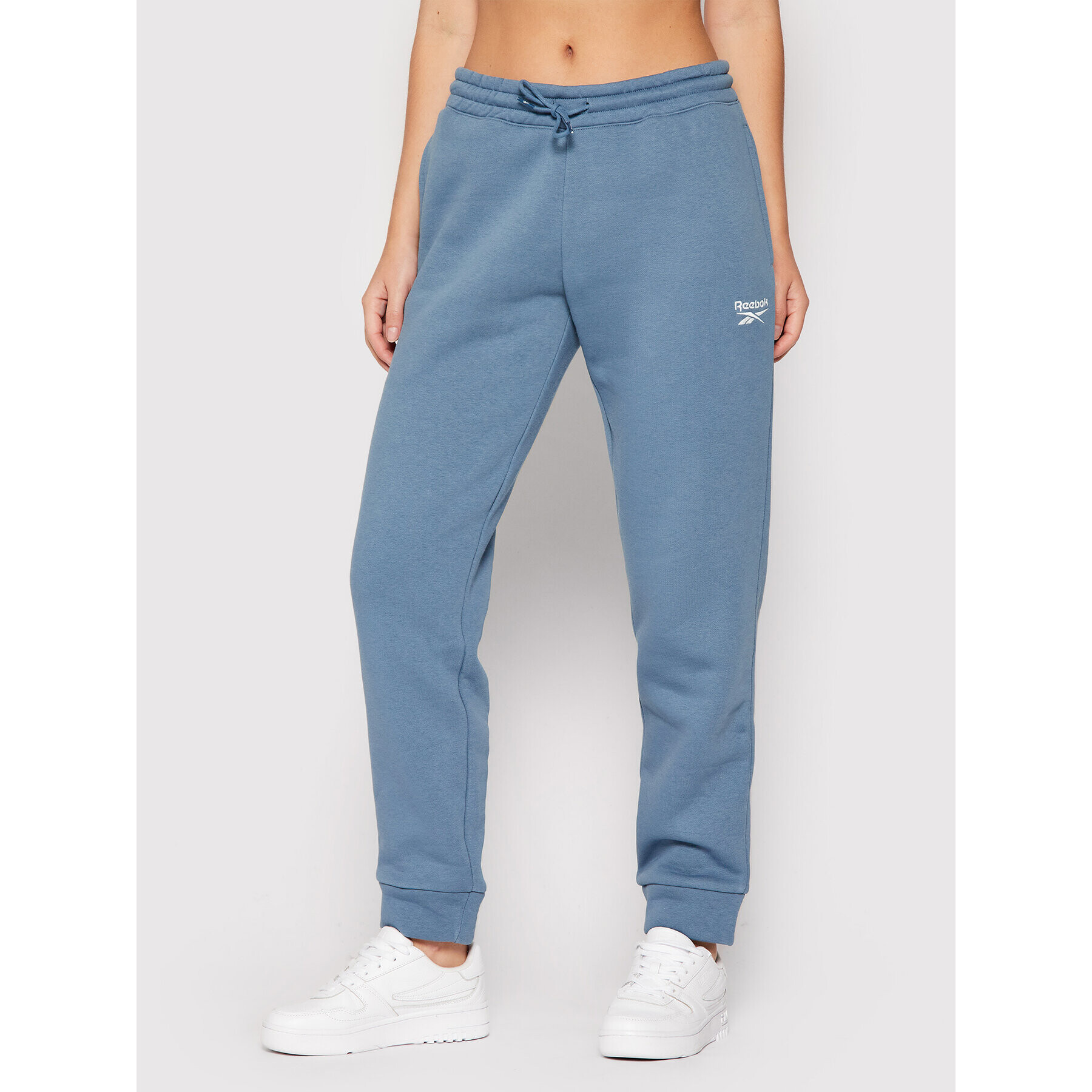 Reebok Долнище анцуг Fleece GS9374 Син Regular Fit - Pepit.bg